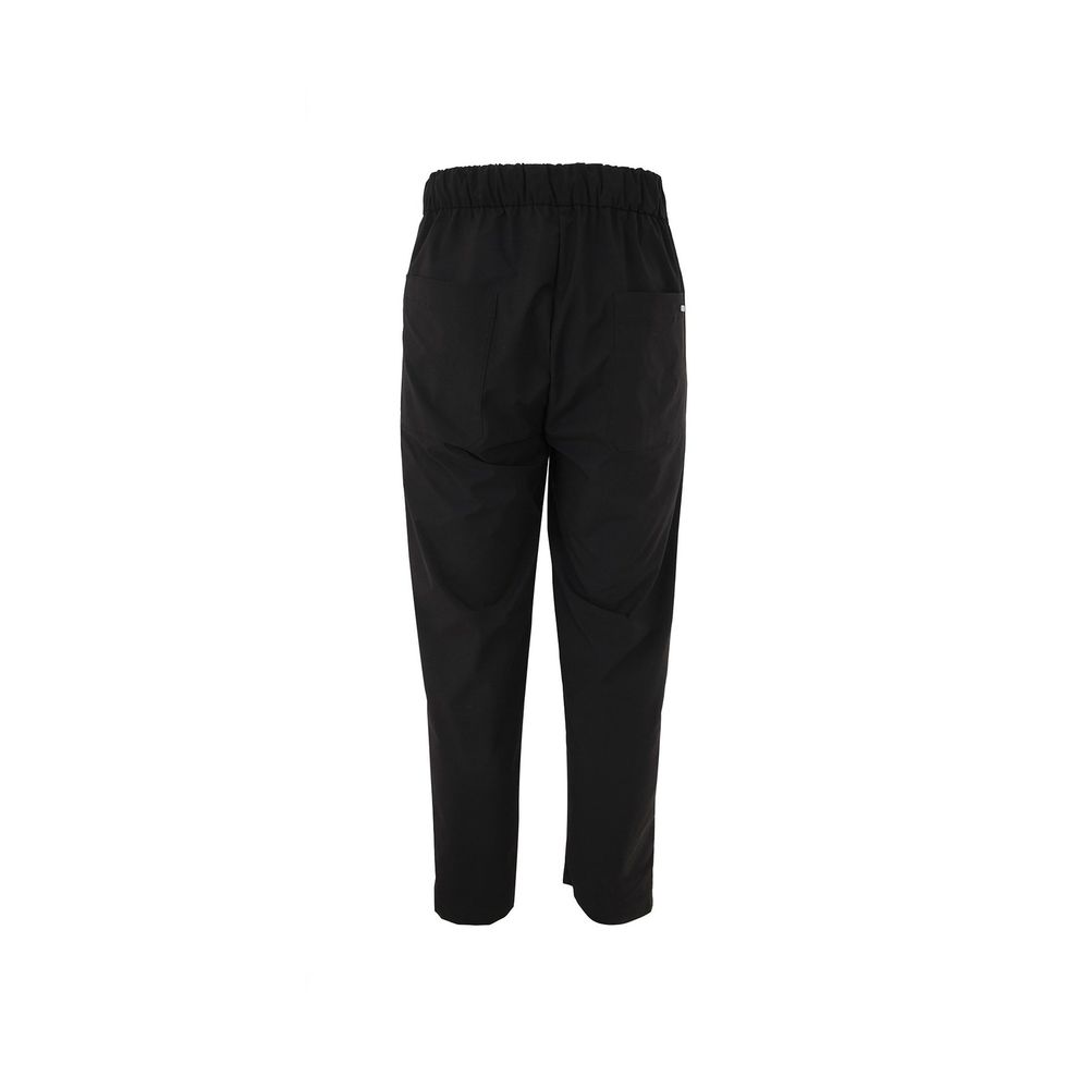 Herno Black Polyester Casual Pants | Regal Royce
