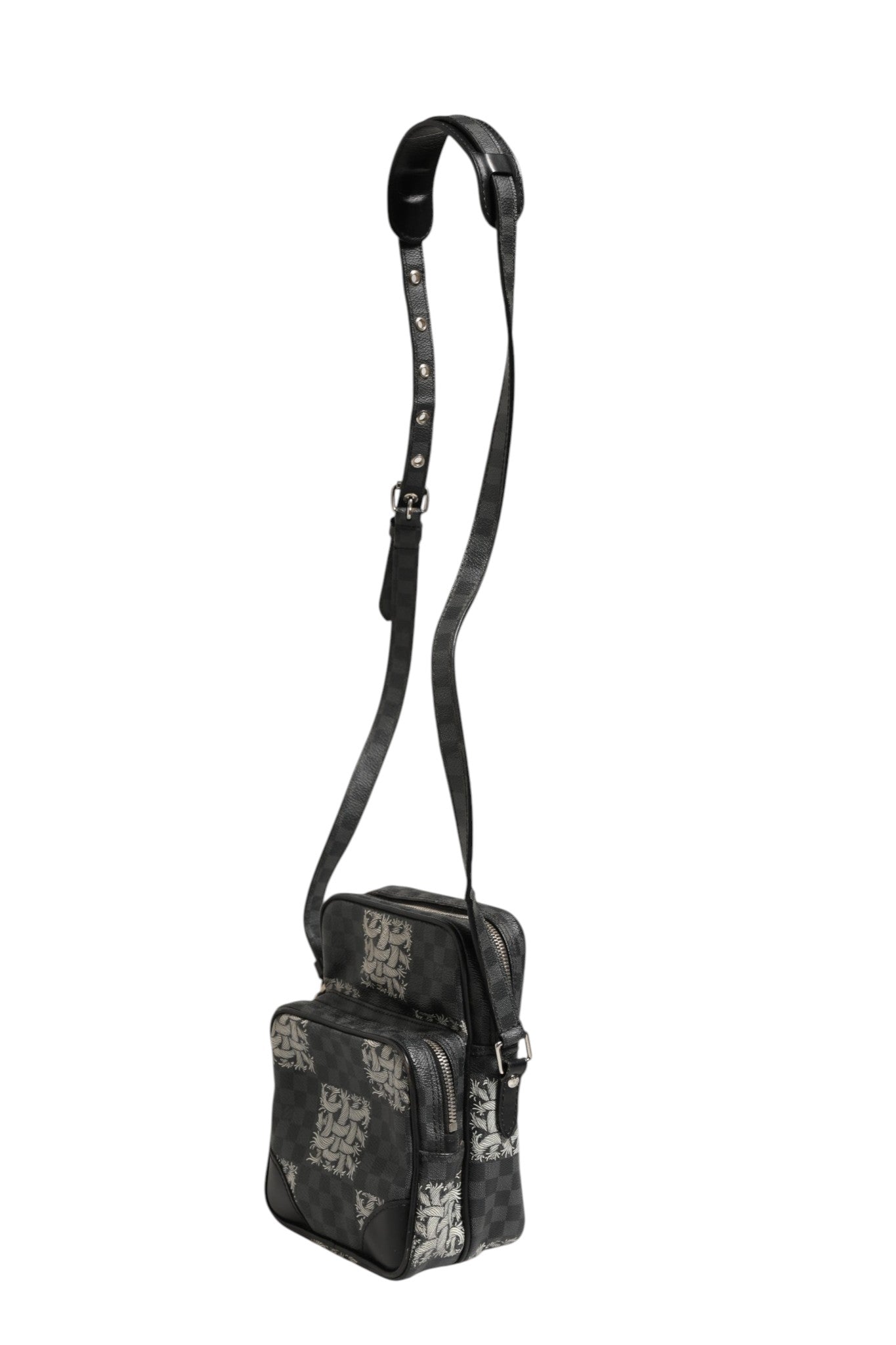 Louis Vuitton Black Damier Graphite Canvas Amazon Christopher Nemeth Shoulder Bag | Regal Royce
