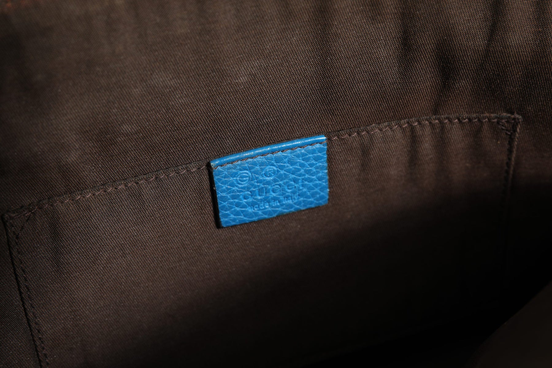 Gucci Blue Leather Dome Handbag | Regal Royce