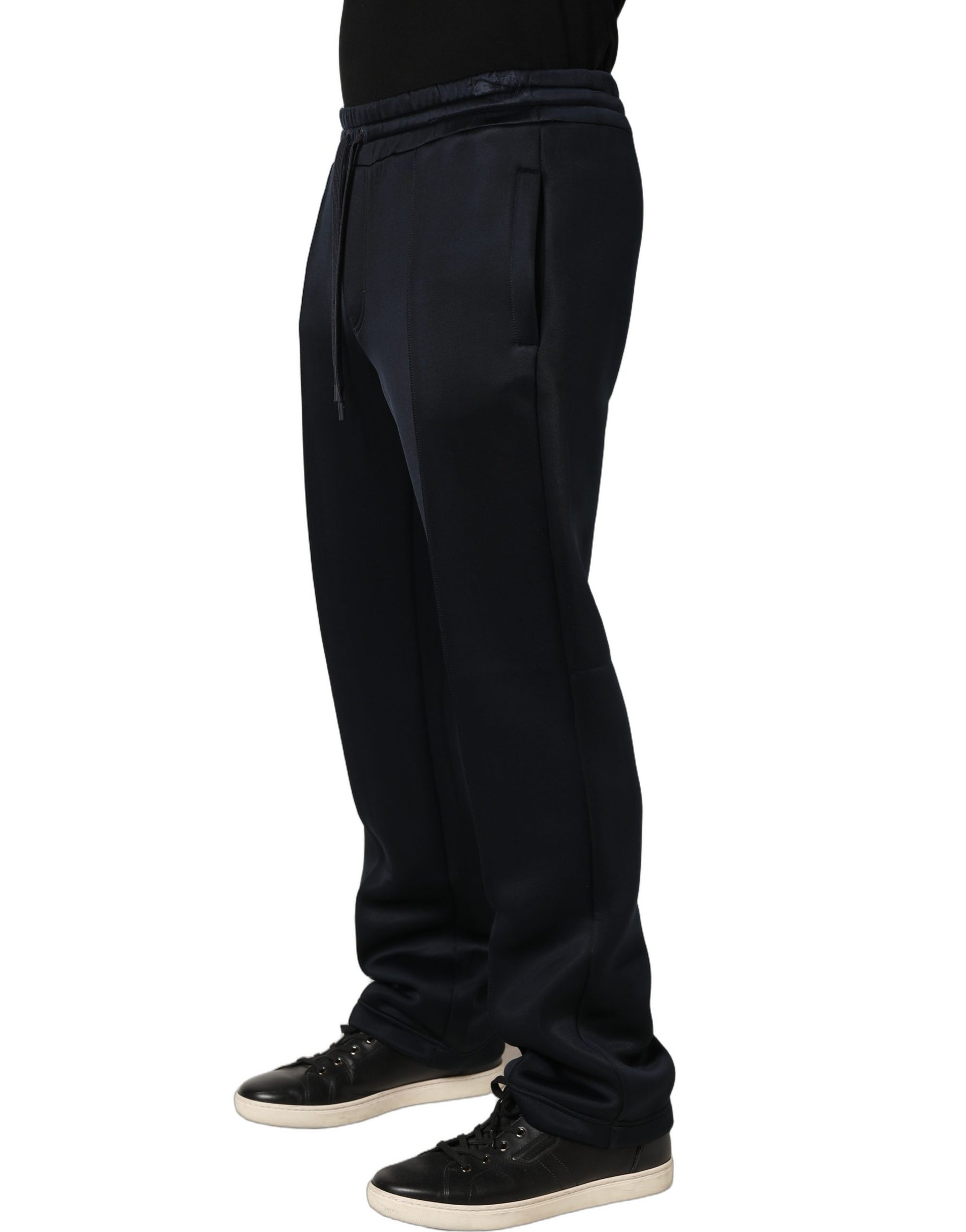 Dolce & Gabbana Black Polyester Jogger Men Sweatpants Pants | Regal Royce