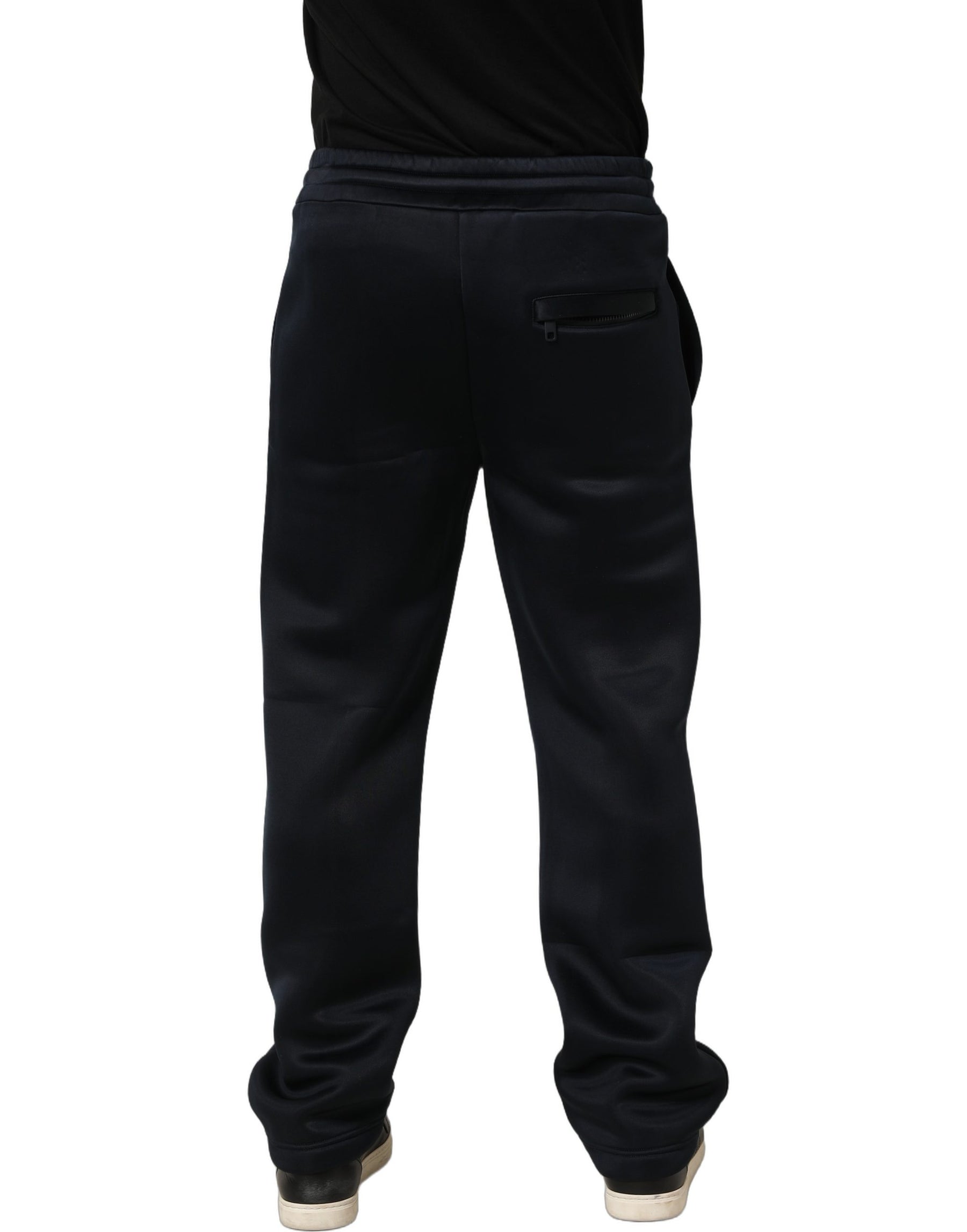 Dolce & Gabbana Black Polyester Jogger Men Sweatpants Pants | Regal Royce