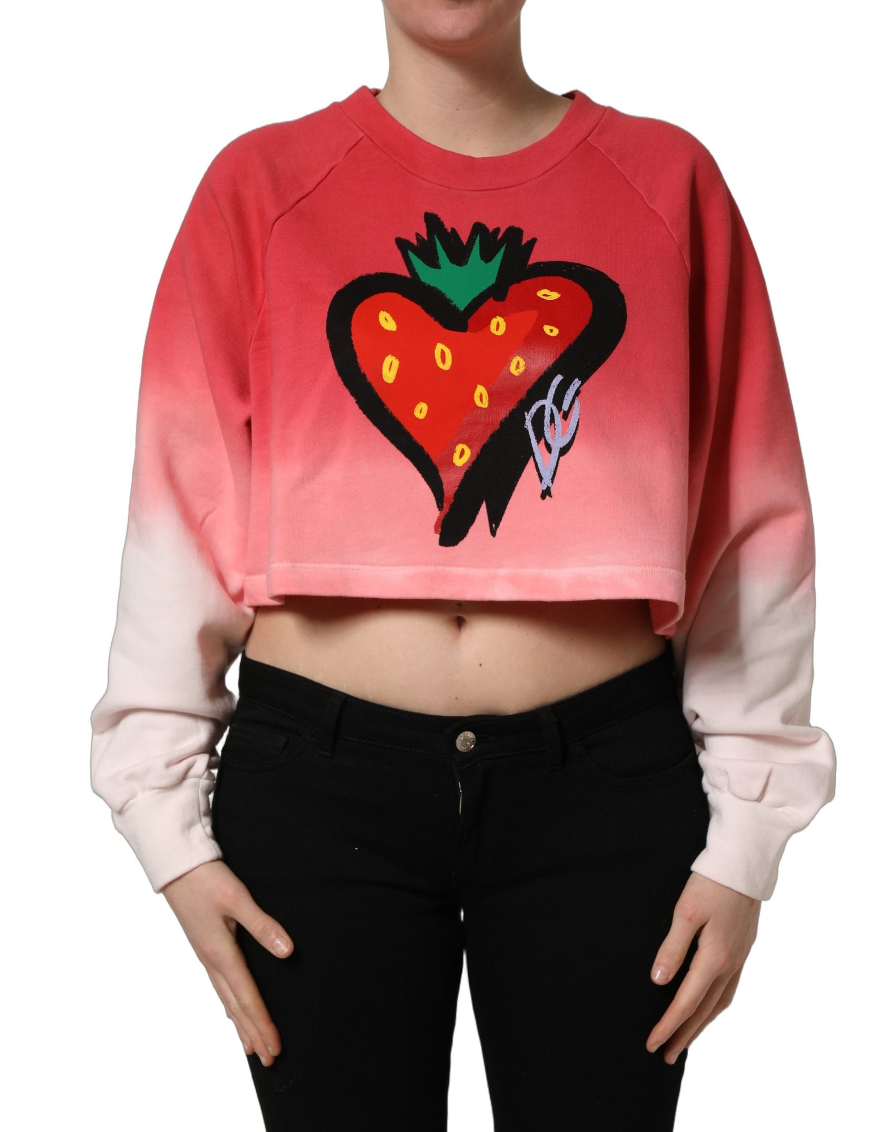 Dolce & Gabbana Multicolor StrawberryPrint Sweatshirt Sweater | Regal Royce