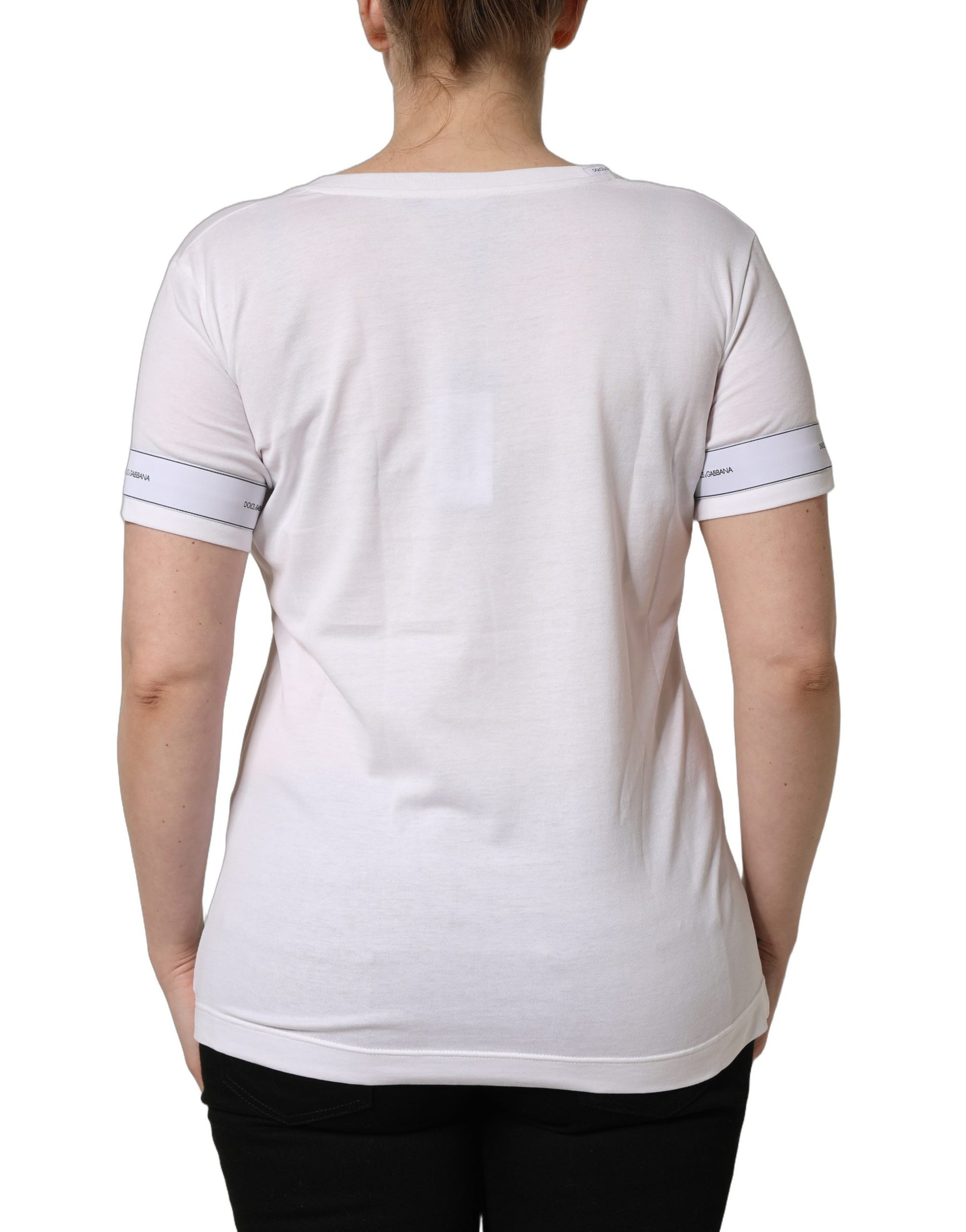 Dolce & Gabbana White D&G WE LOVE JAPAN Print Cotton T-shirt | Regal Royce
