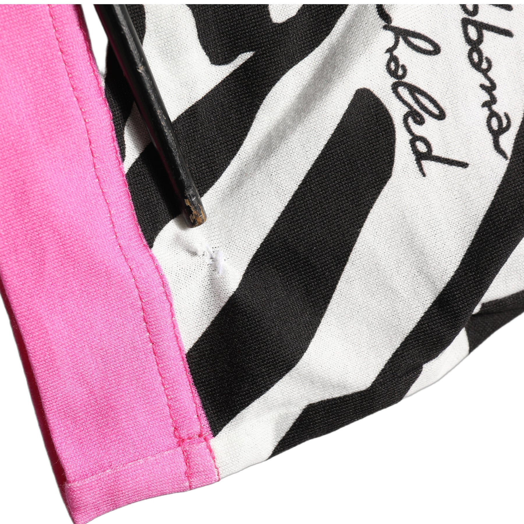 Dolce & Gabbana Multicolor Flamingo ZebraStriped Trim T-shirt | Regal Royce