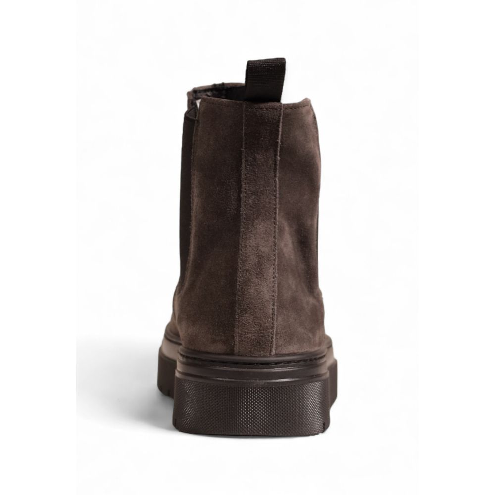Antony Morato Gray Suede Leather Chelsea Boots | Regal Royce