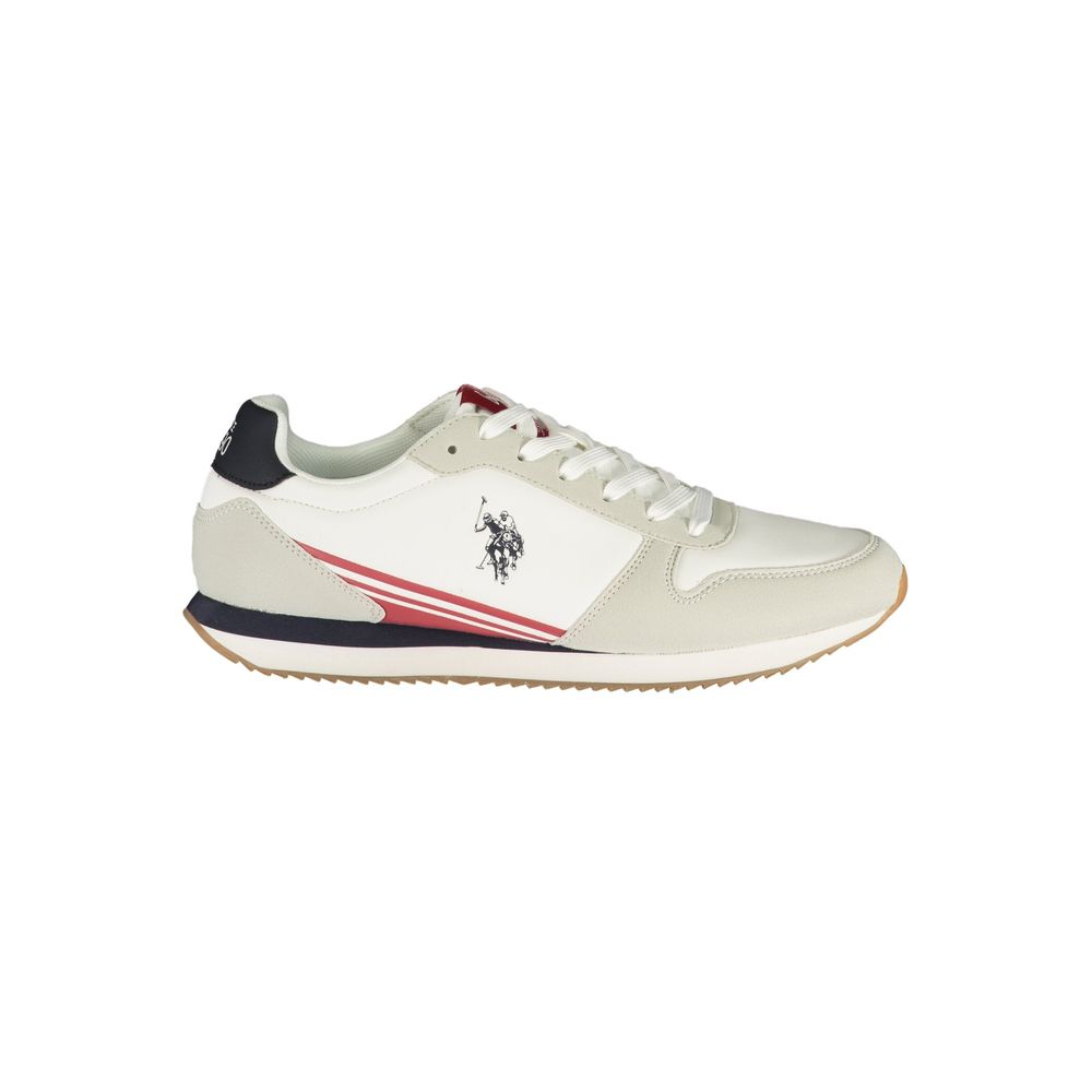 U.S. POLO ASSN. White Polyurethane Men's Sneaker | Regal Royce