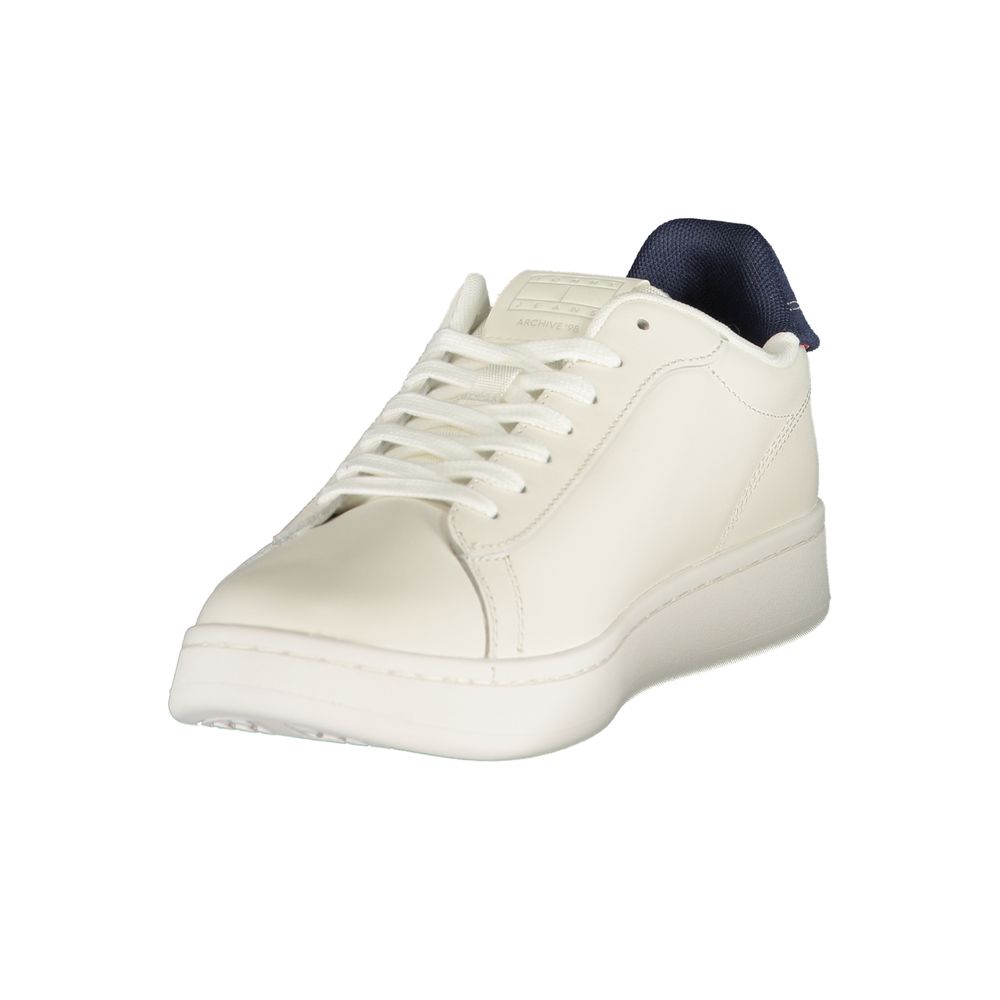 Tommy Hilfiger White Polyurethane Men's Sneaker | Regal Royce