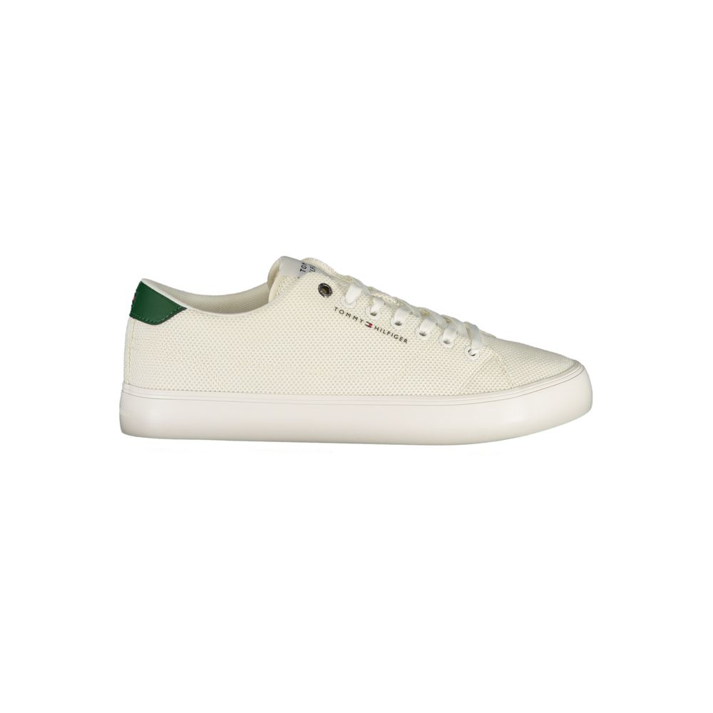Tommy Hilfiger Bianco Polyester Men's Sneaker | Regal Royce