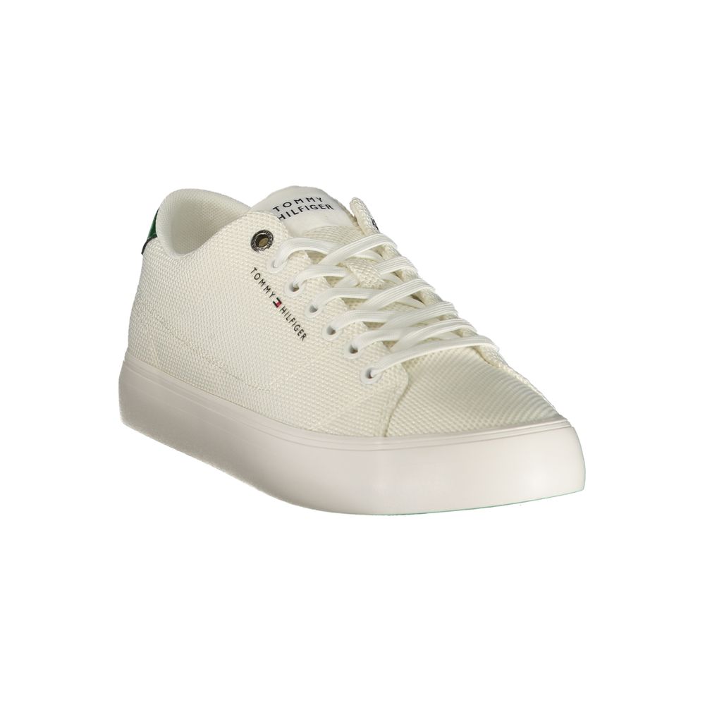 Tommy Hilfiger Bianco Polyester Men's Sneaker | Regal Royce