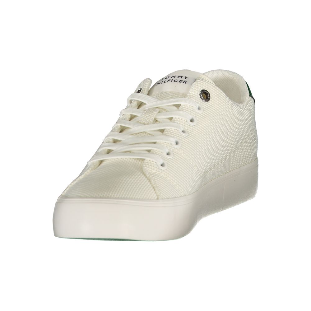Tommy Hilfiger Bianco Polyester Men's Sneaker | Regal Royce
