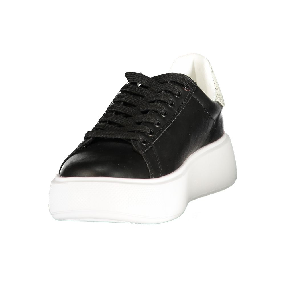 U.S. POLO ASSN. Black Polyurethane Women's Sneaker | Regal Royce