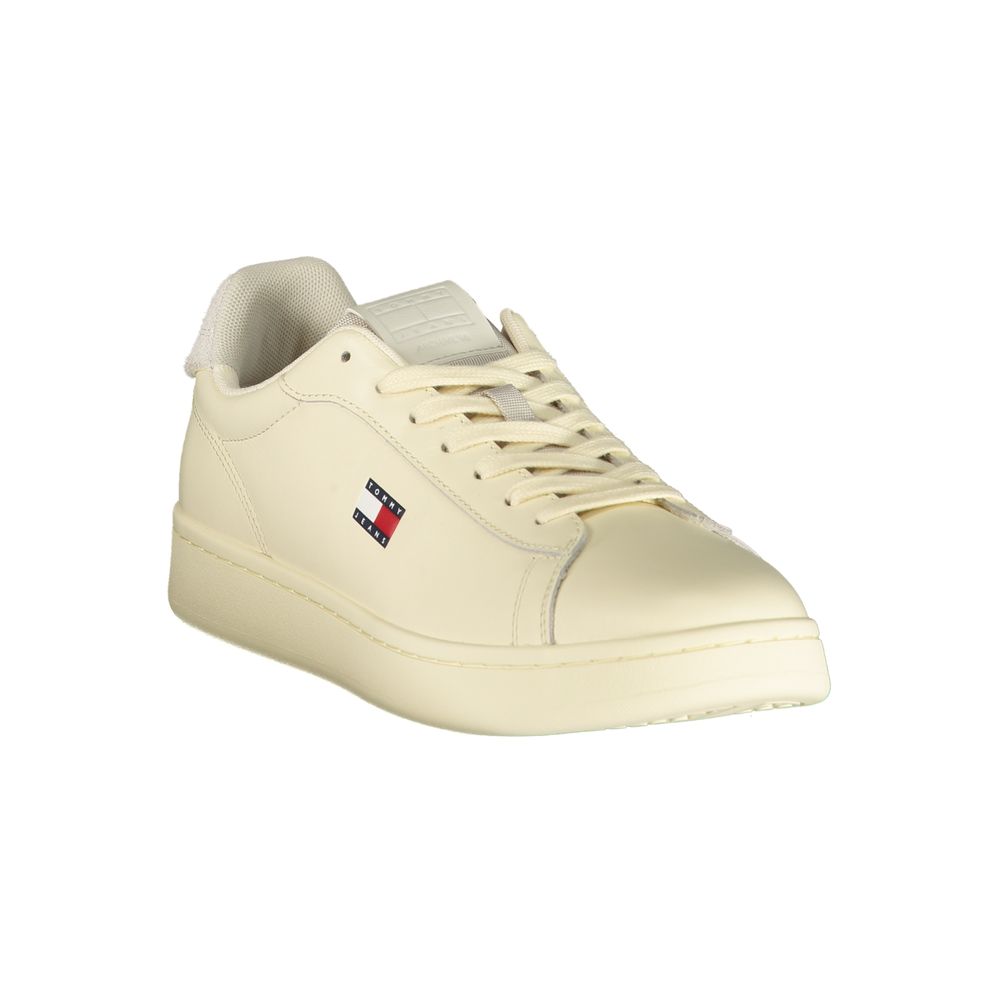 Tommy Hilfiger White Polyurethane Men's Sneaker | Regal Royce