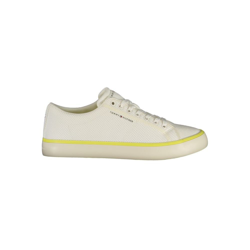 Tommy Hilfiger White Polyester Men Sneaker | Regal Royce
