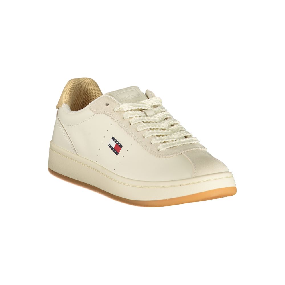 Tommy Hilfiger Beige Polyurethane Womens Sneaker | Regal Royce