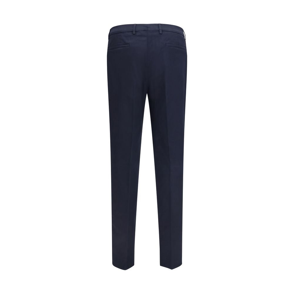 Brunello Cucinelli Black Cotton Chino Pants | Regal Royce
