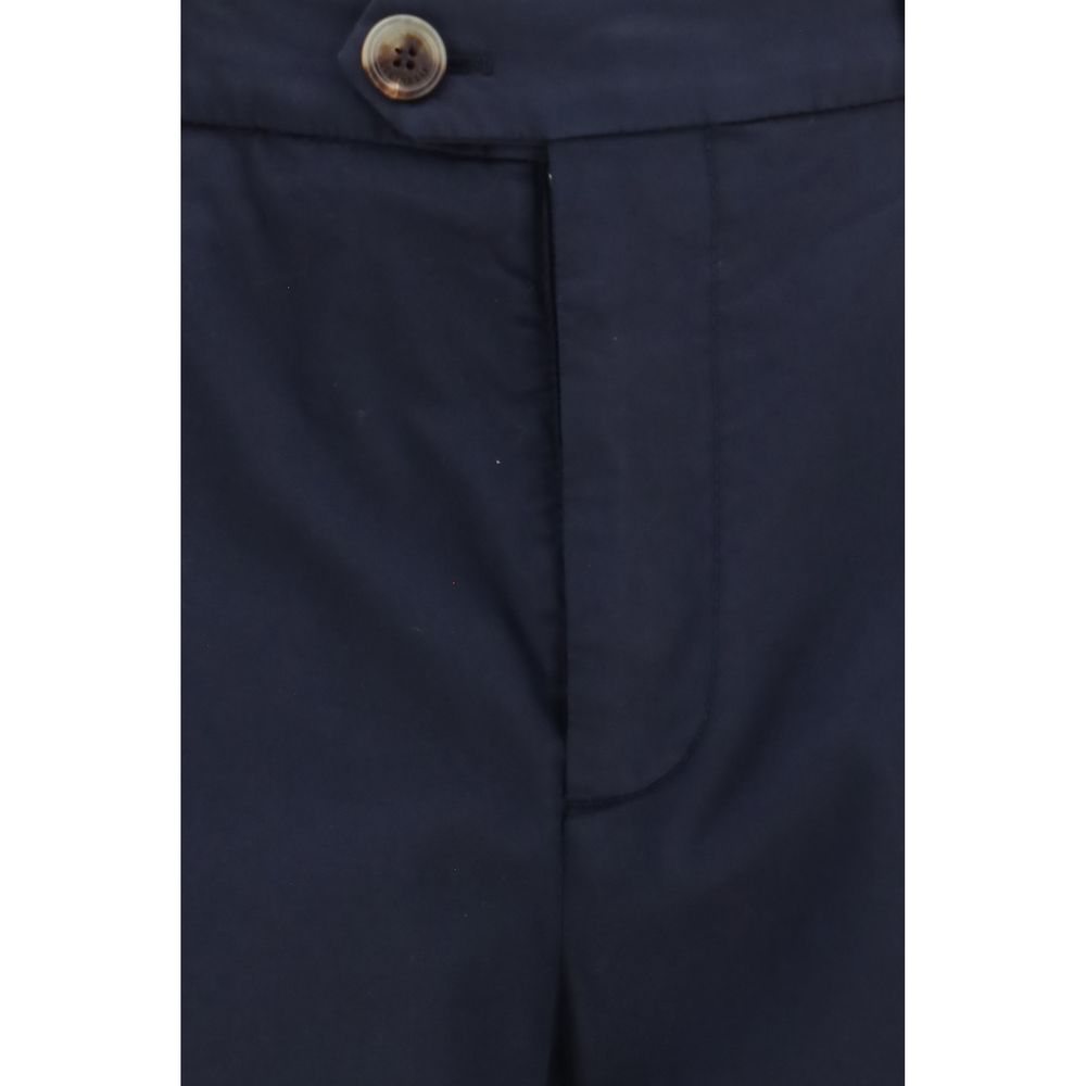 Brunello Cucinelli Black Cotton Chino Pants | Regal Royce