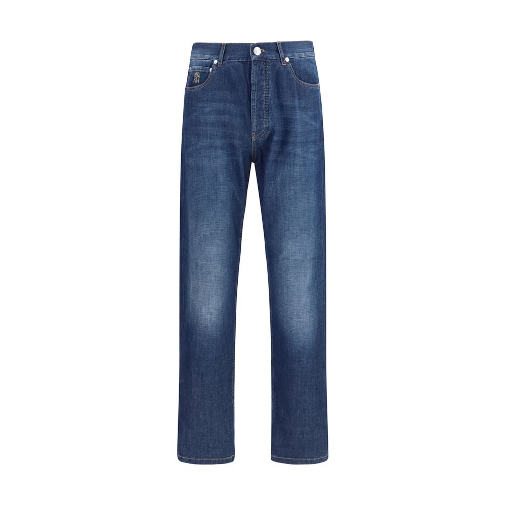 Brunello Cucinelli Blue Cotton Jeans Denim | Regal Royce