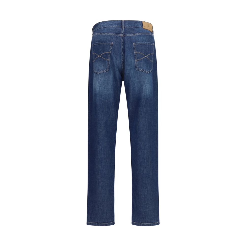 Brunello Cucinelli Blue Cotton Jeans Denim | Regal Royce