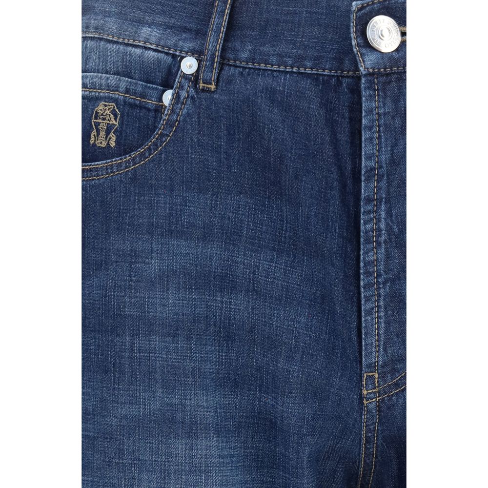 Brunello Cucinelli Blue Cotton Jeans Denim | Regal Royce