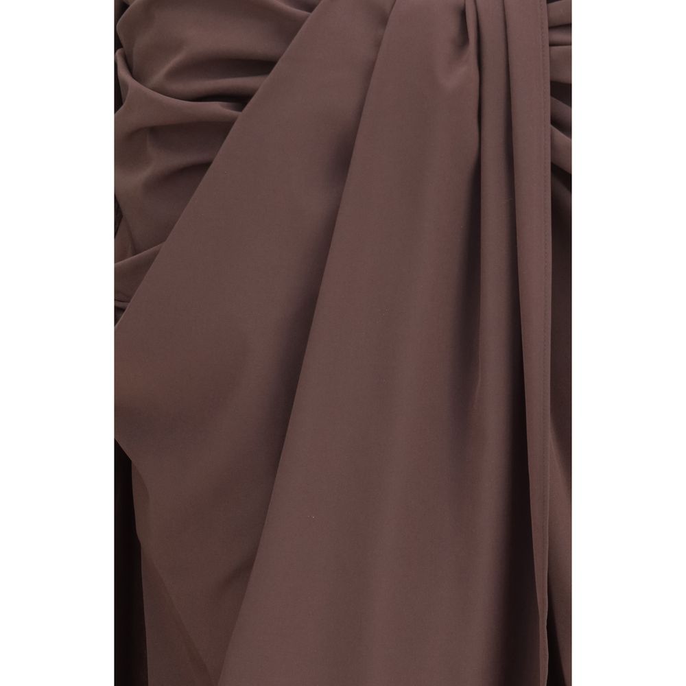 Jacquemus Brown Polyester Midi Skirt | Regal Royce