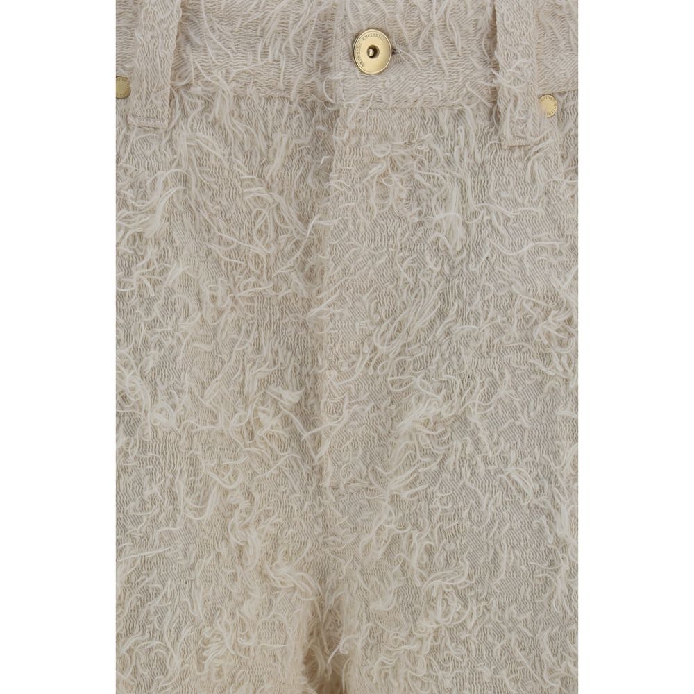 Brunello Cucinelli Beige Cotton Cropped Pants | Regal Royce