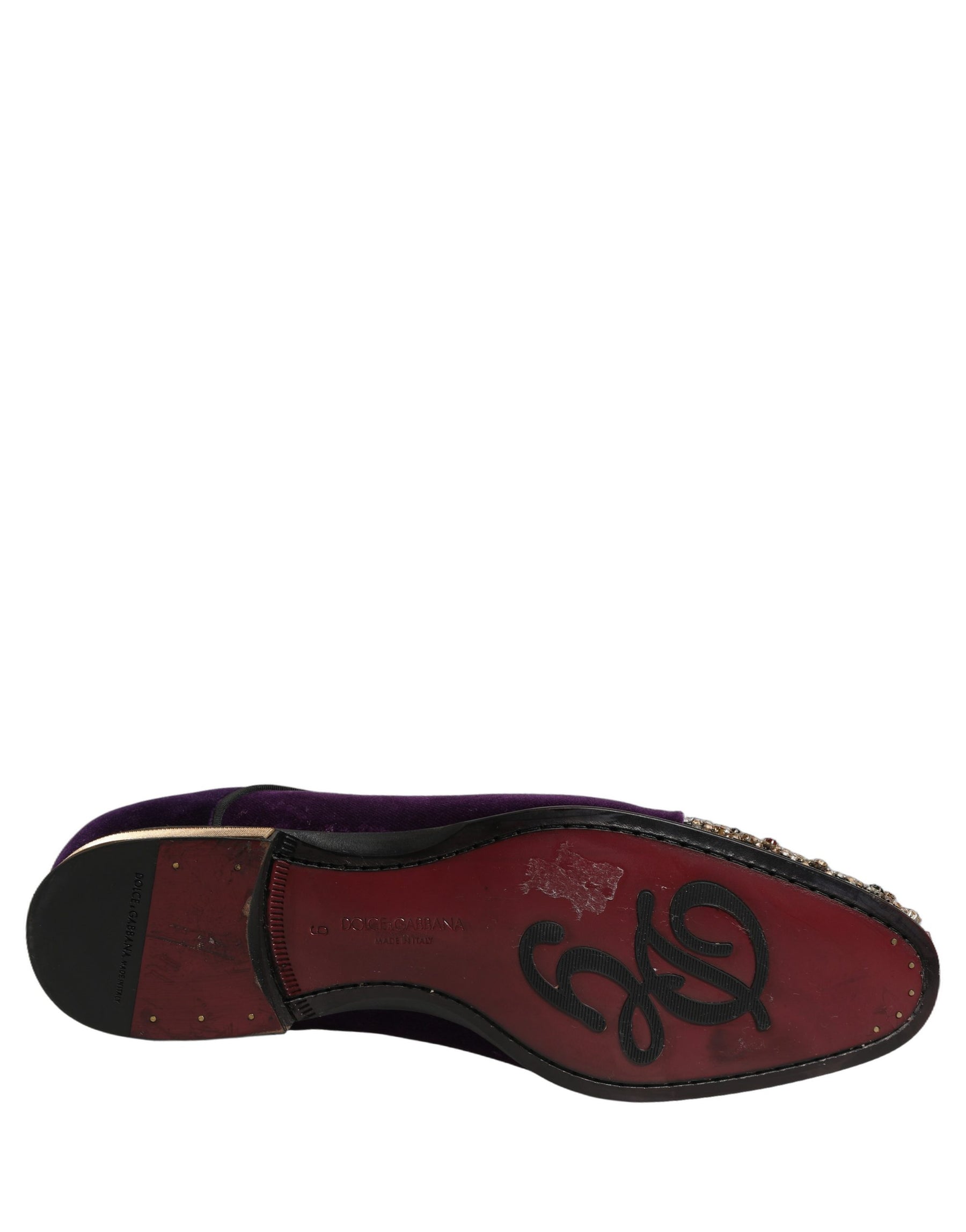 Dolce & Gabbana Violet Suede Embellished Derby Dress Shoes | Regal Royce