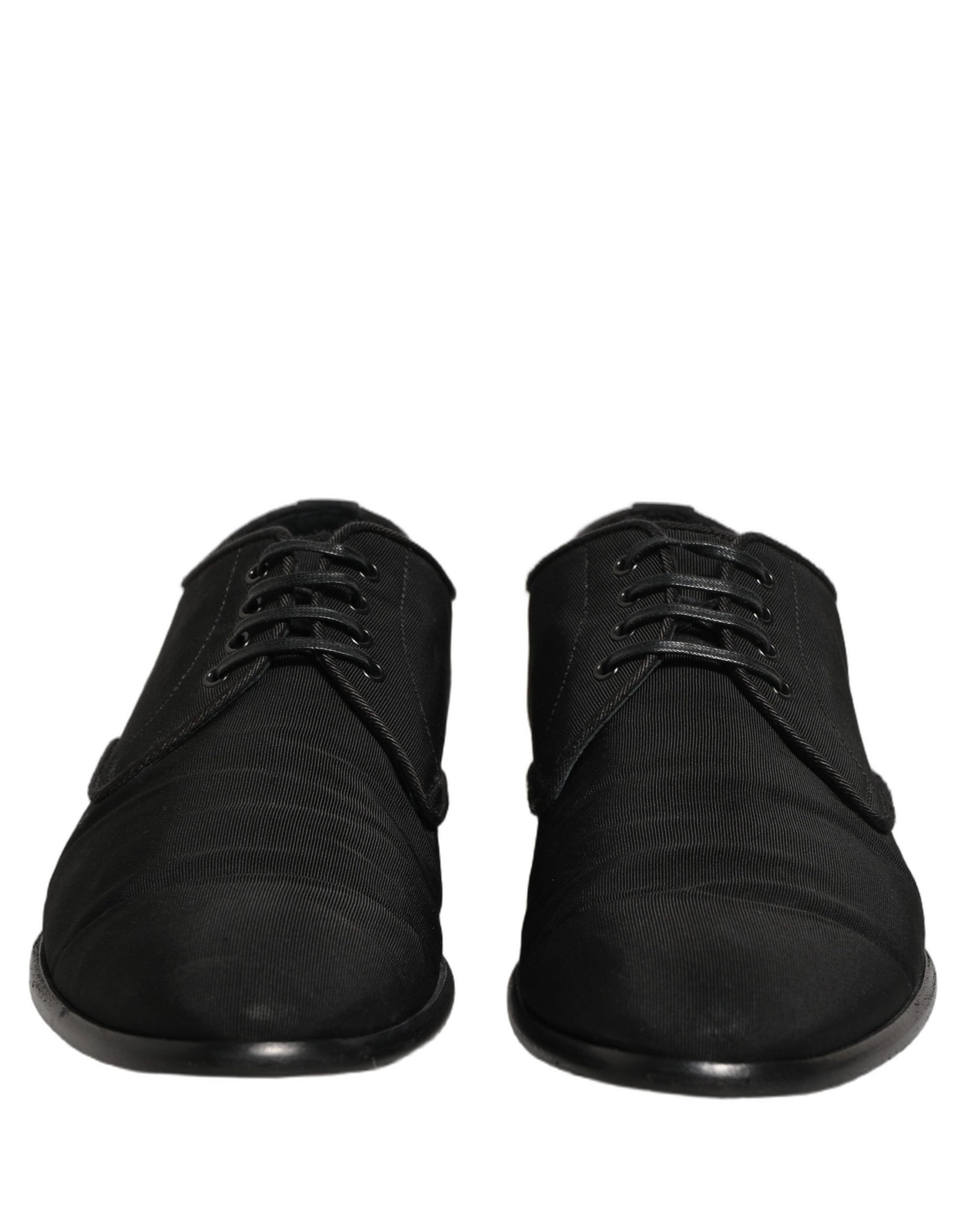 Dolce & Gabbana Black Suede Lace Up Derby Dress Formal Shoes | Regal Royce