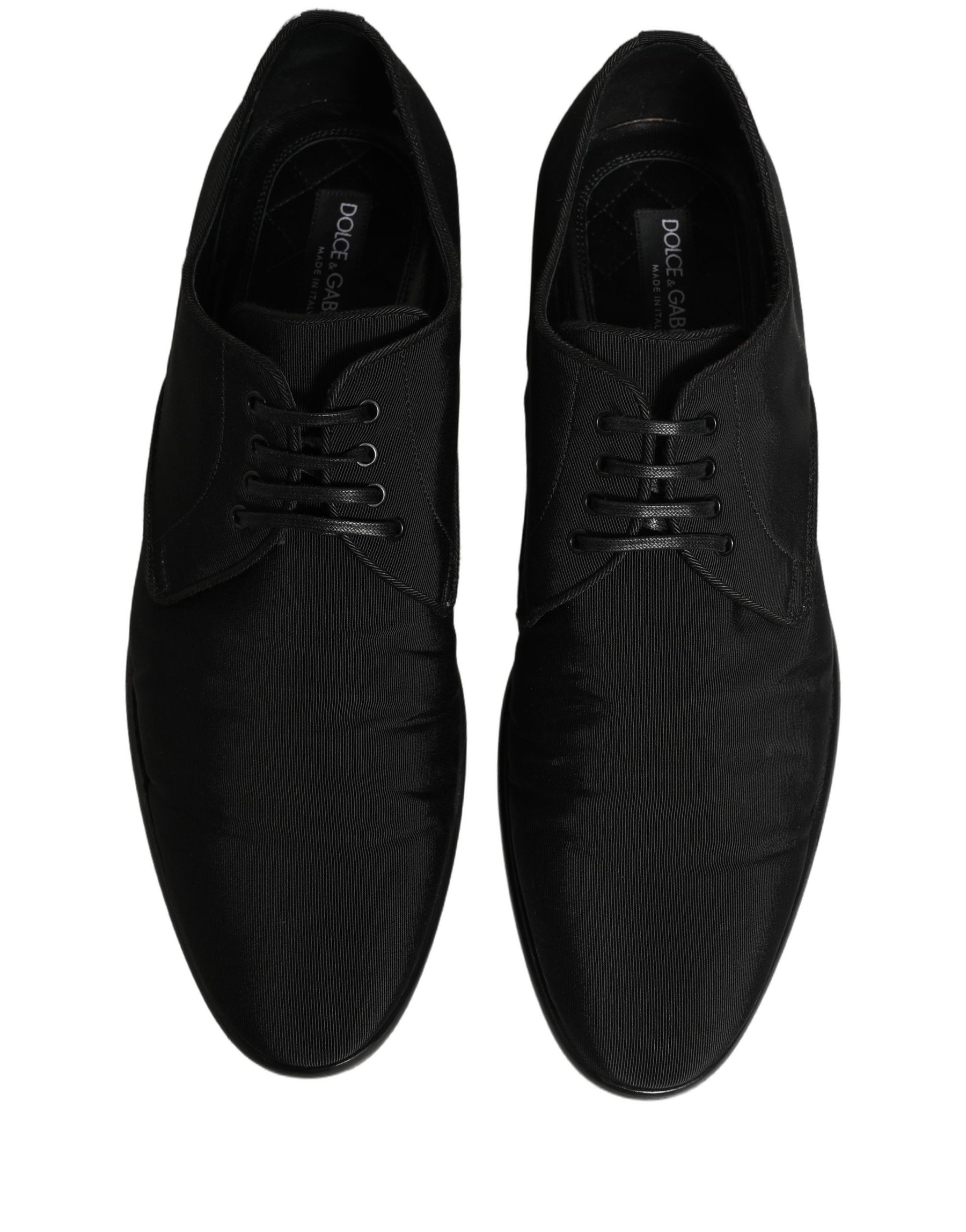 Dolce & Gabbana Black Suede Lace Up Derby Dress Formal Shoes | Regal Royce