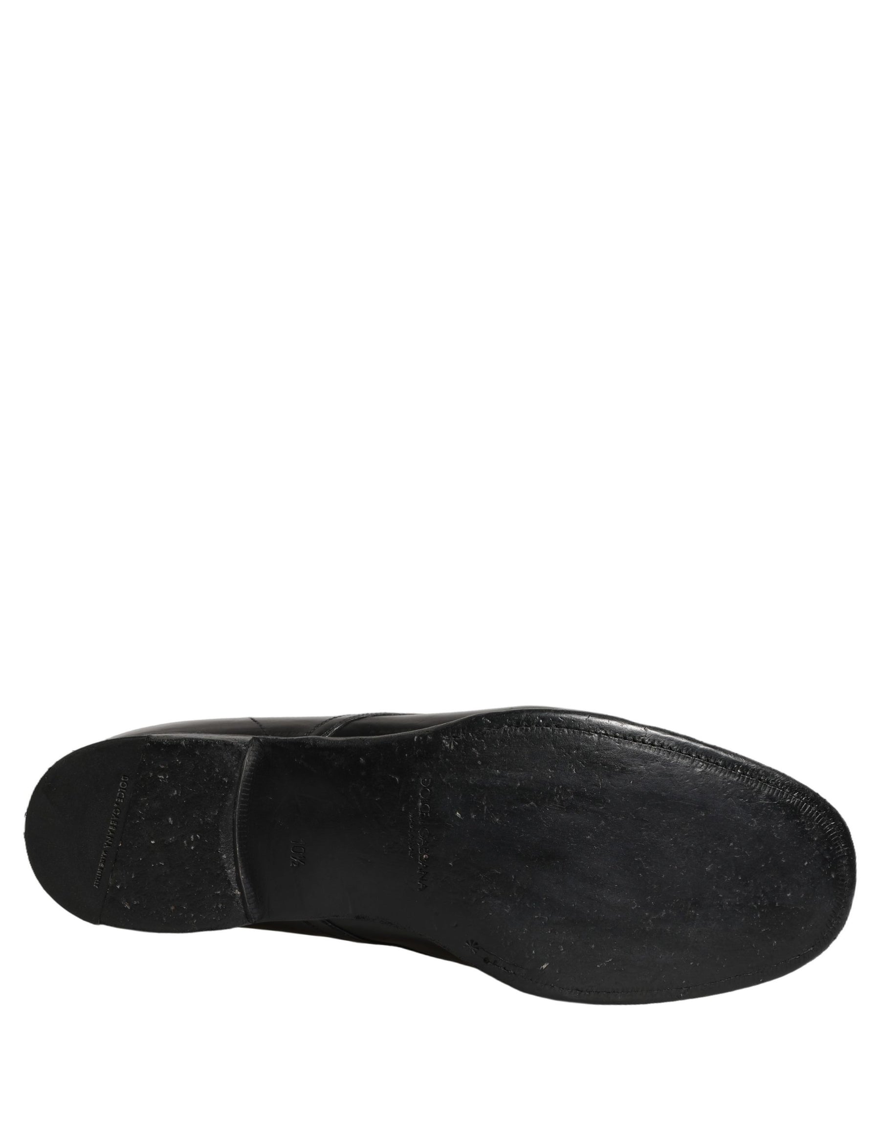 Dolce & Gabbana Black Leather Lace Up Derby Dress Formal Shoes | Regal Royce
