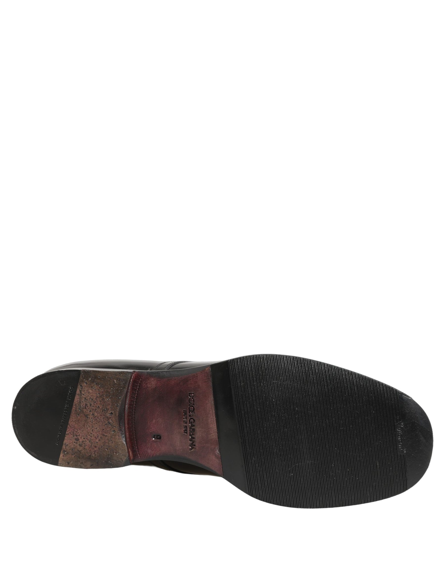 Dolce & Gabbana Black Leather Lace Up Derby Dress Formal Shoes | Regal Royce