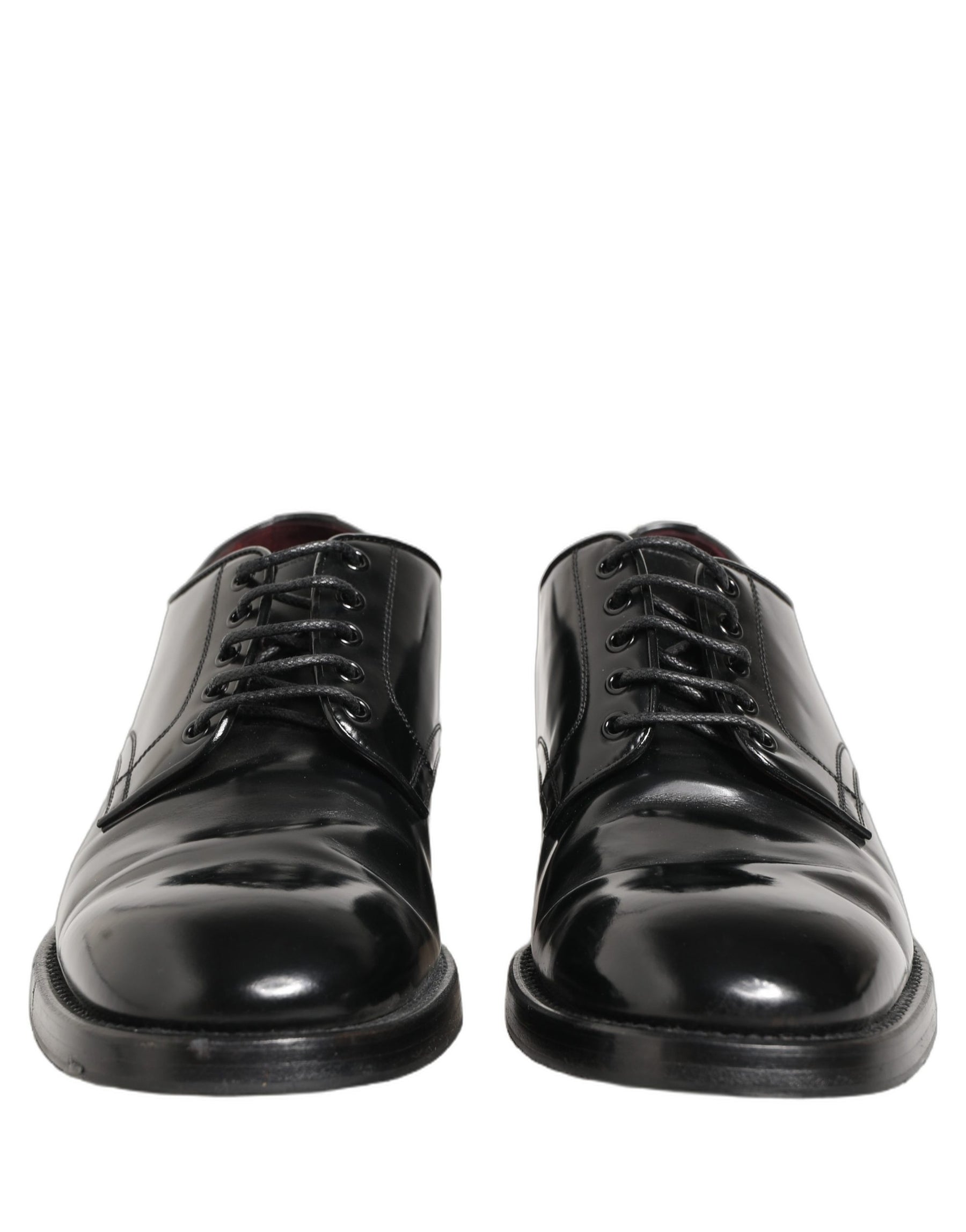 Dolce & Gabbana Black Leather Lace Up Derby Dress Formal Shoes | Regal Royce