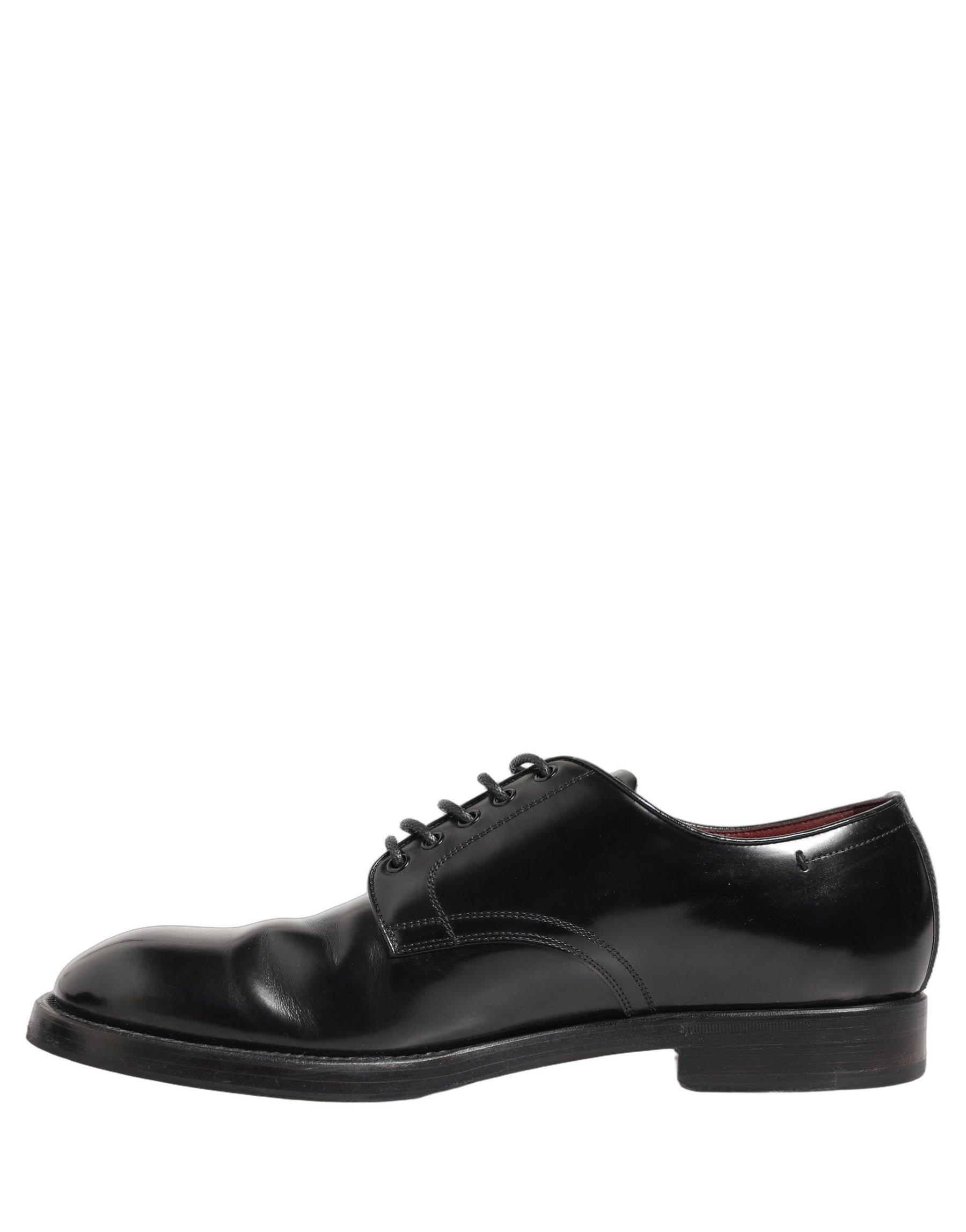 Dolce & Gabbana Black Leather Lace Up Derby Dress Formal Shoes | Regal Royce