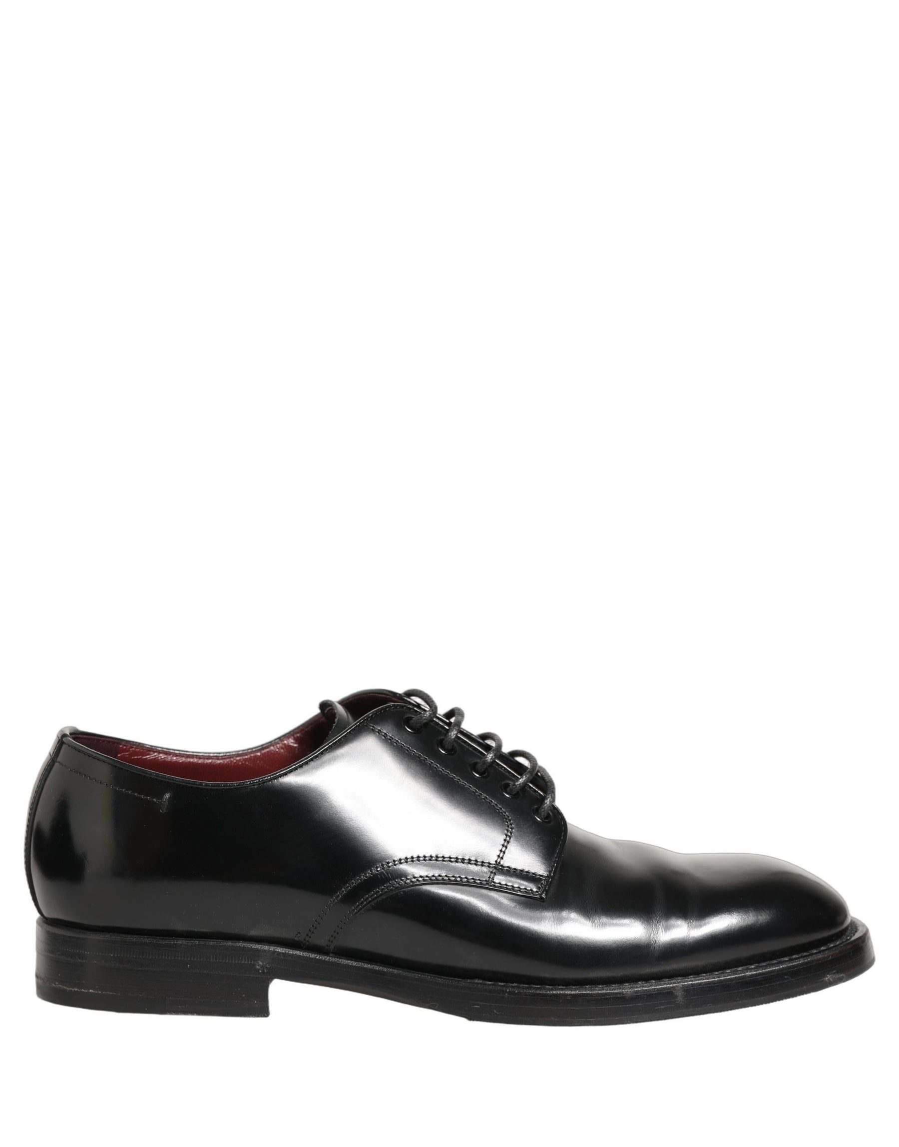 Dolce & Gabbana Black Leather Lace Up Derby Dress Formal Shoes | Regal Royce
