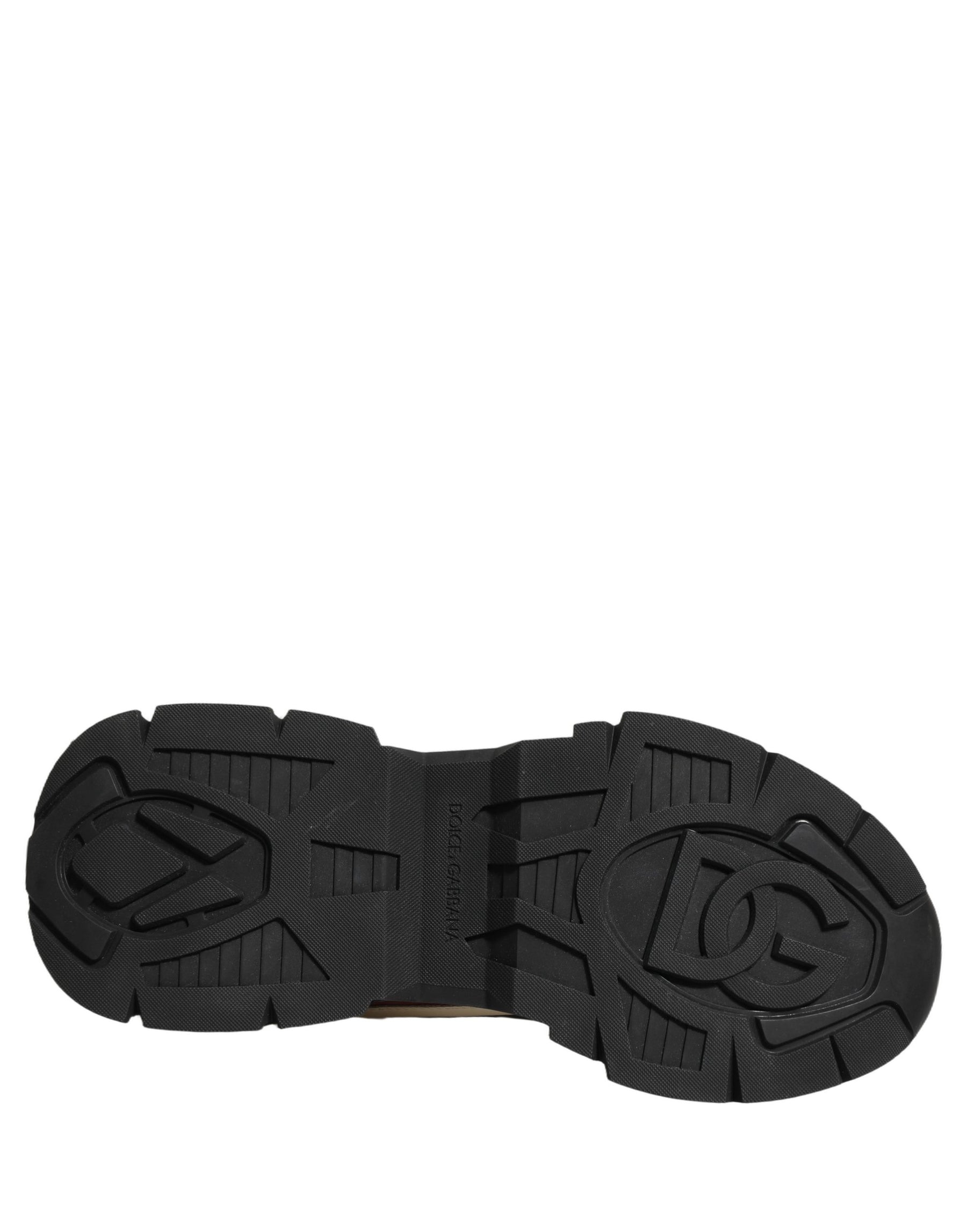 Dolce & Gabbana Multicolor Panelled Airmaster Sneakers Shoes | Regal Royce