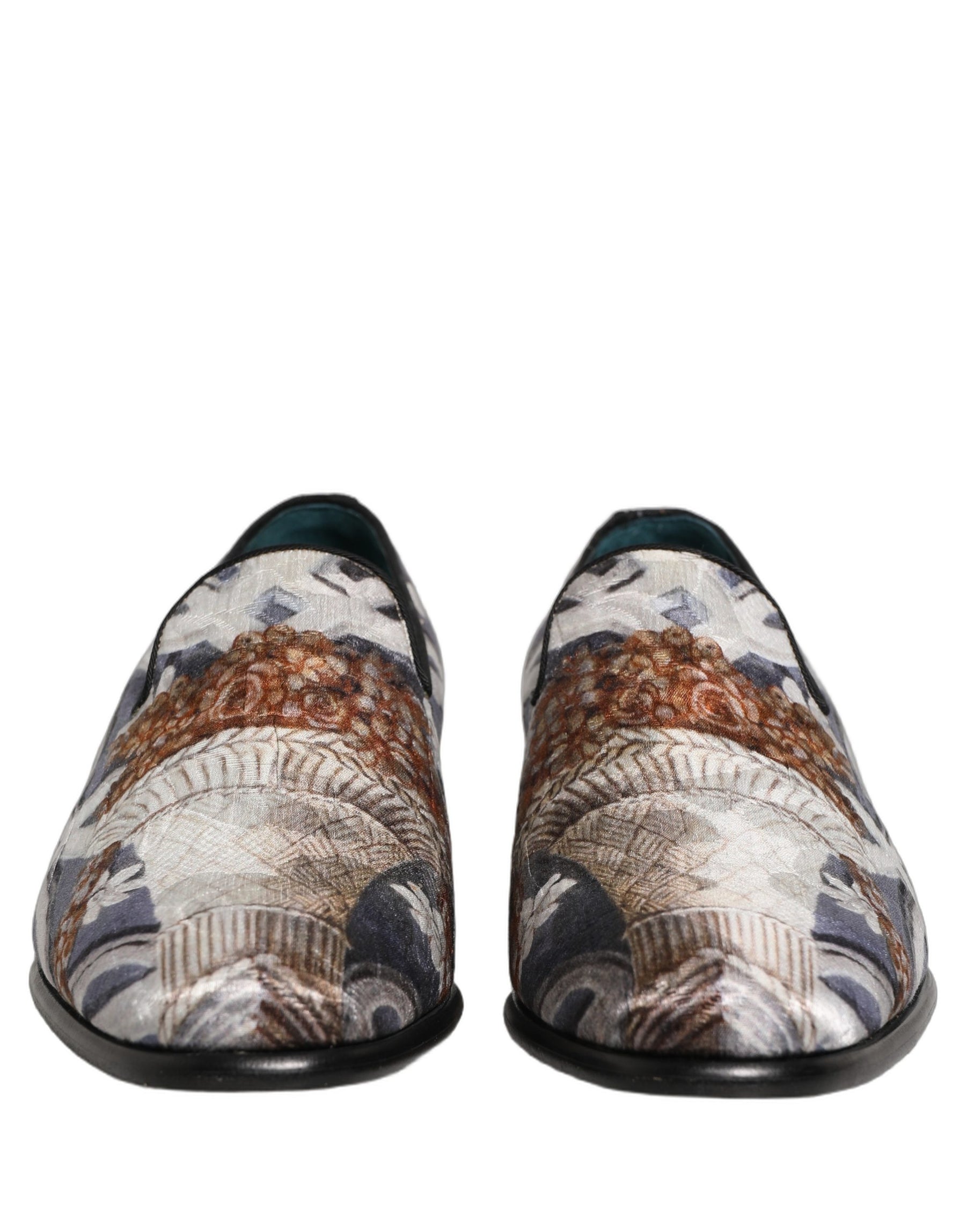 Dolce & Gabbana Multicolor Floral Tapestry Embroidery Loafer Shoes | Regal Royce
