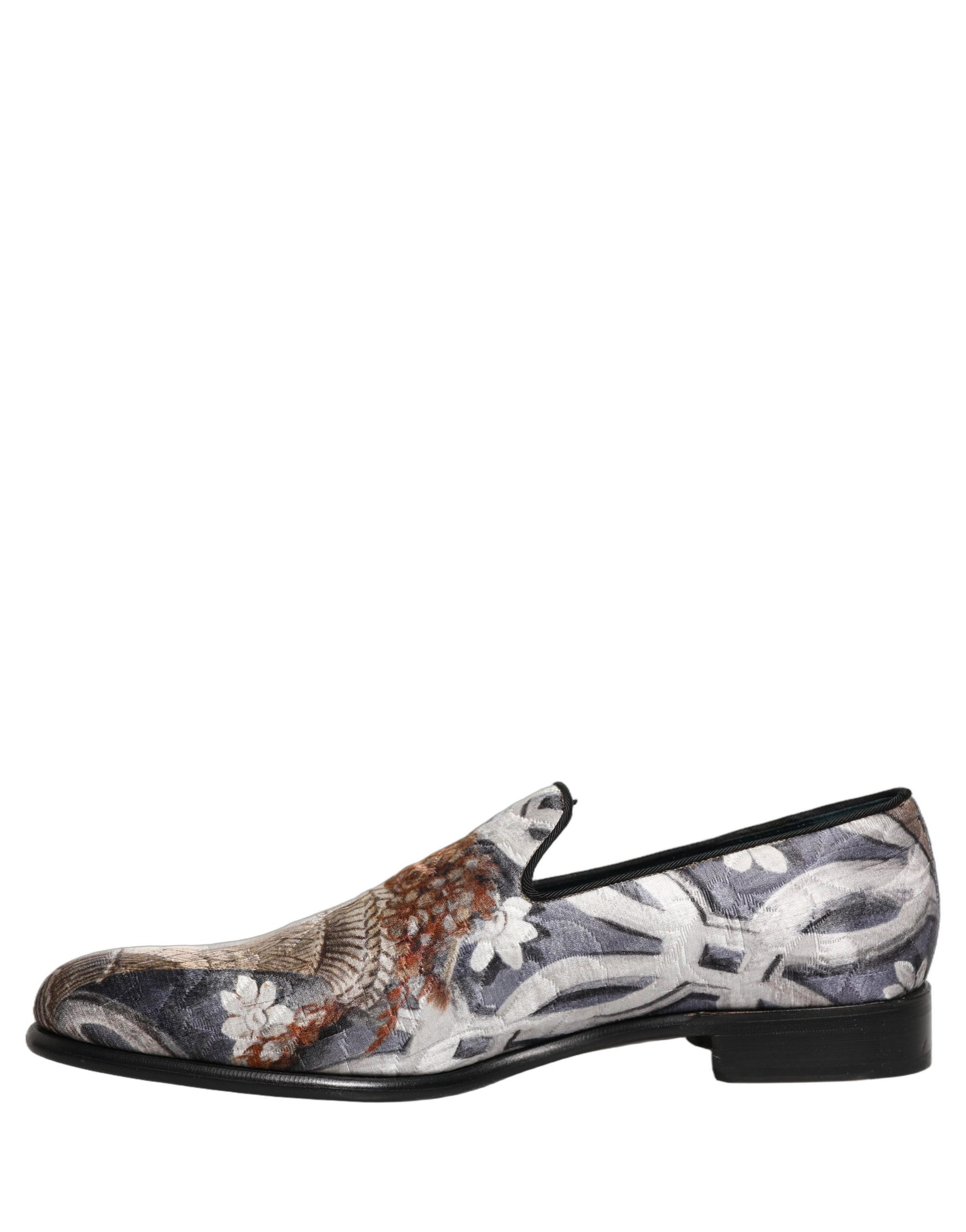 Dolce & Gabbana Multicolor Floral Tapestry Embroidery Loafer Shoes | Regal Royce