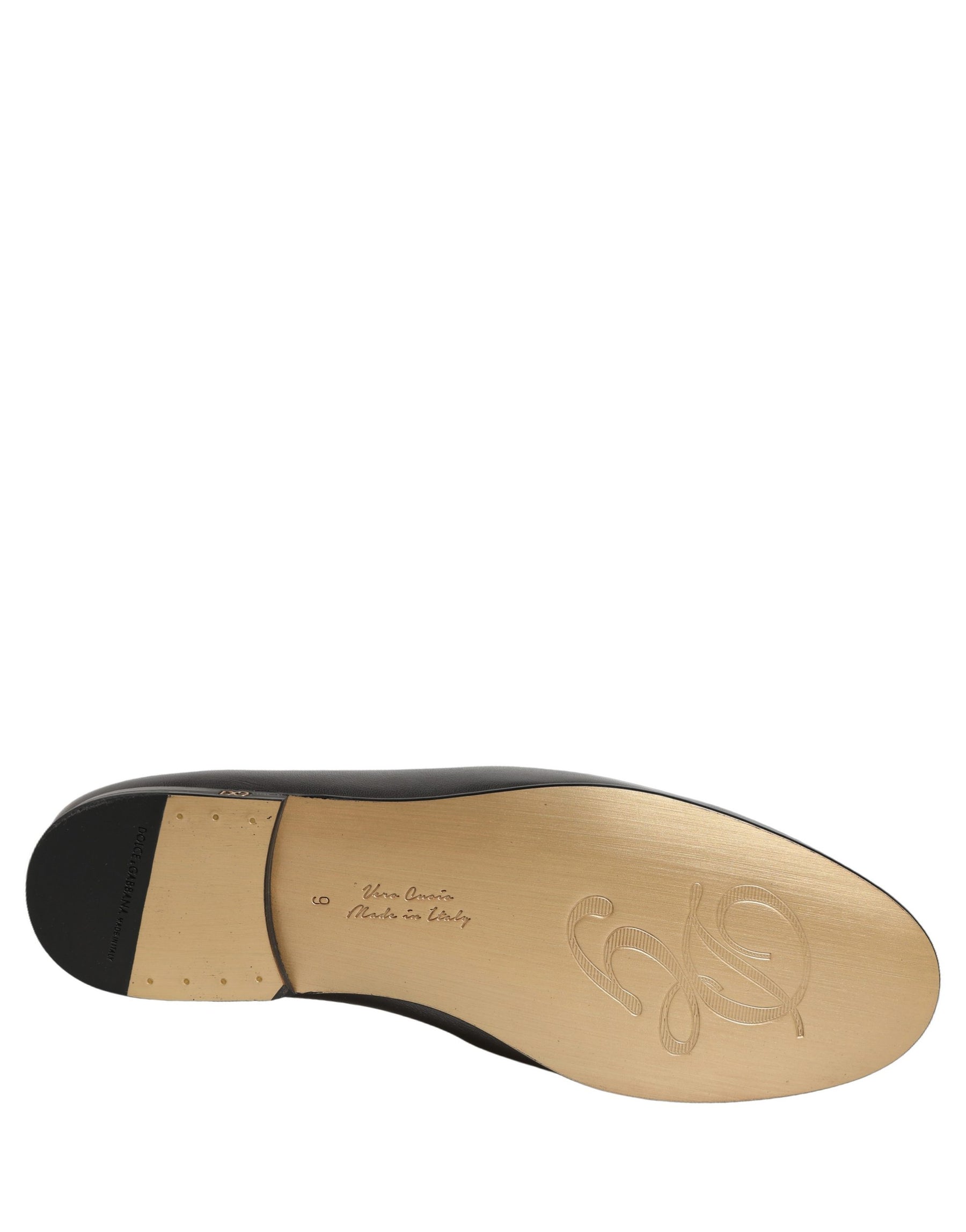 Dolce & Gabbana Silver Leather DG Logo Slip On Loafers Shoes | Regal Royce