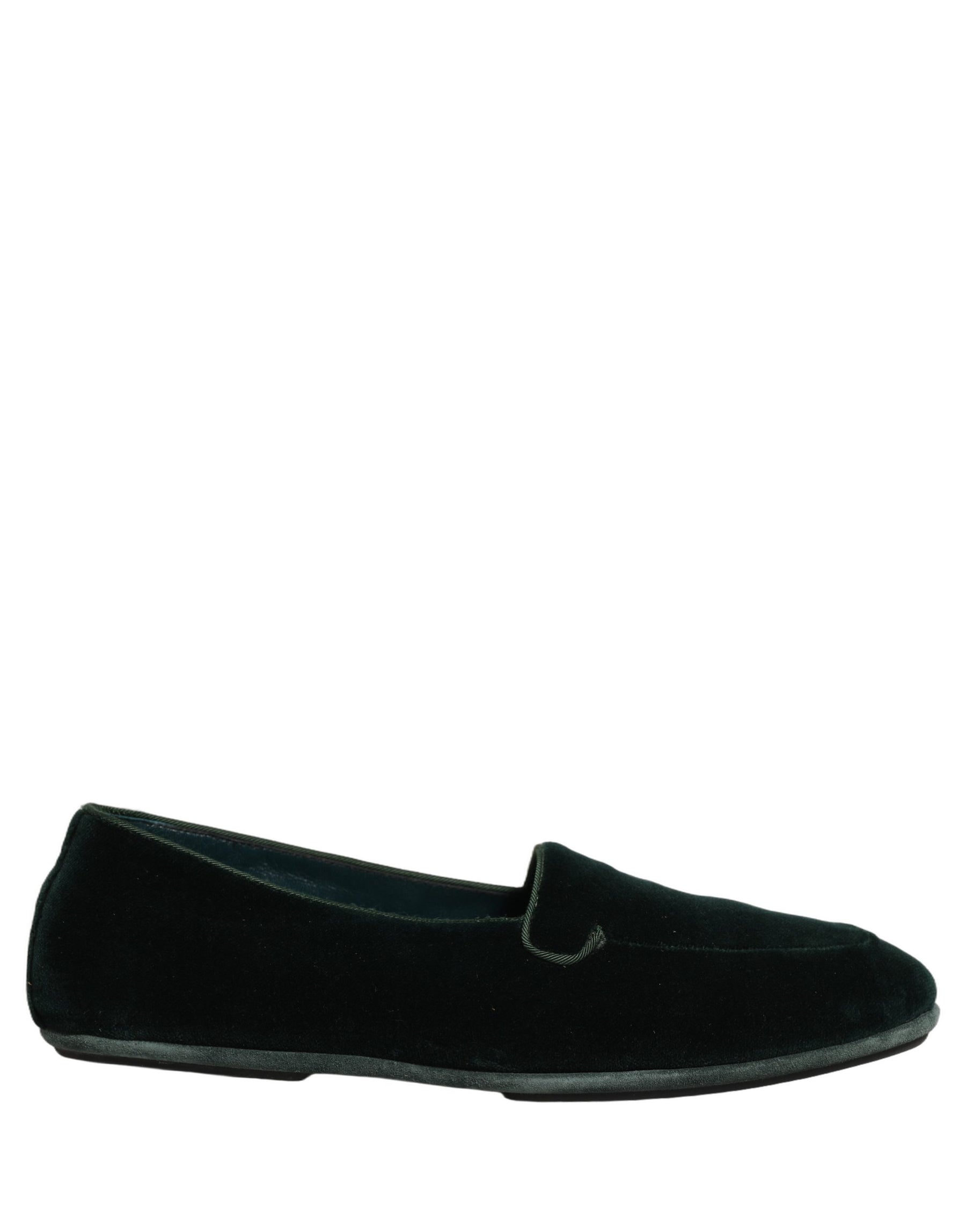 Dolce & Gabbana Green Velvet Slip On Men Flats Loafers Shoes | Regal Royce