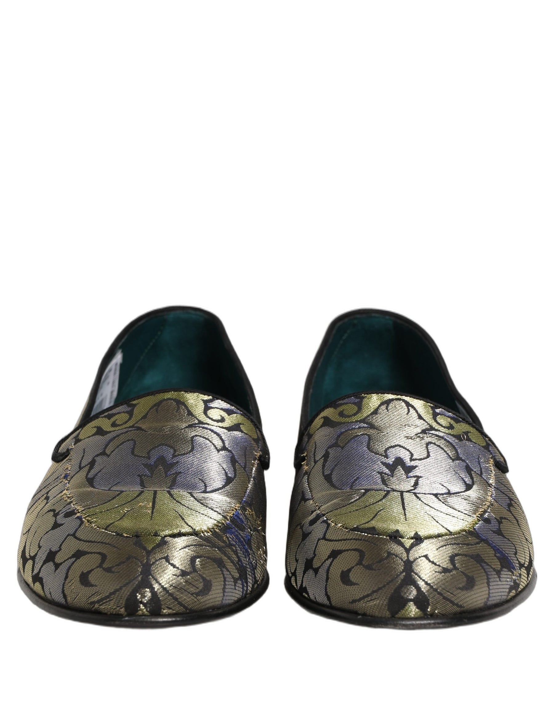Dolce & Gabbana Multicolor Floral Jacquard Men Loafers Shoes | Regal Royce