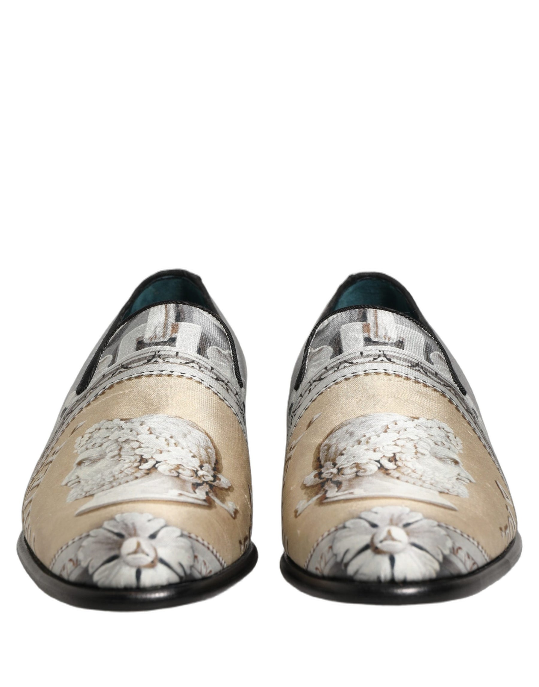 Dolce & Gabbana Multicolor Roman Slip On Dress Loafers Shoes | Regal Royce
