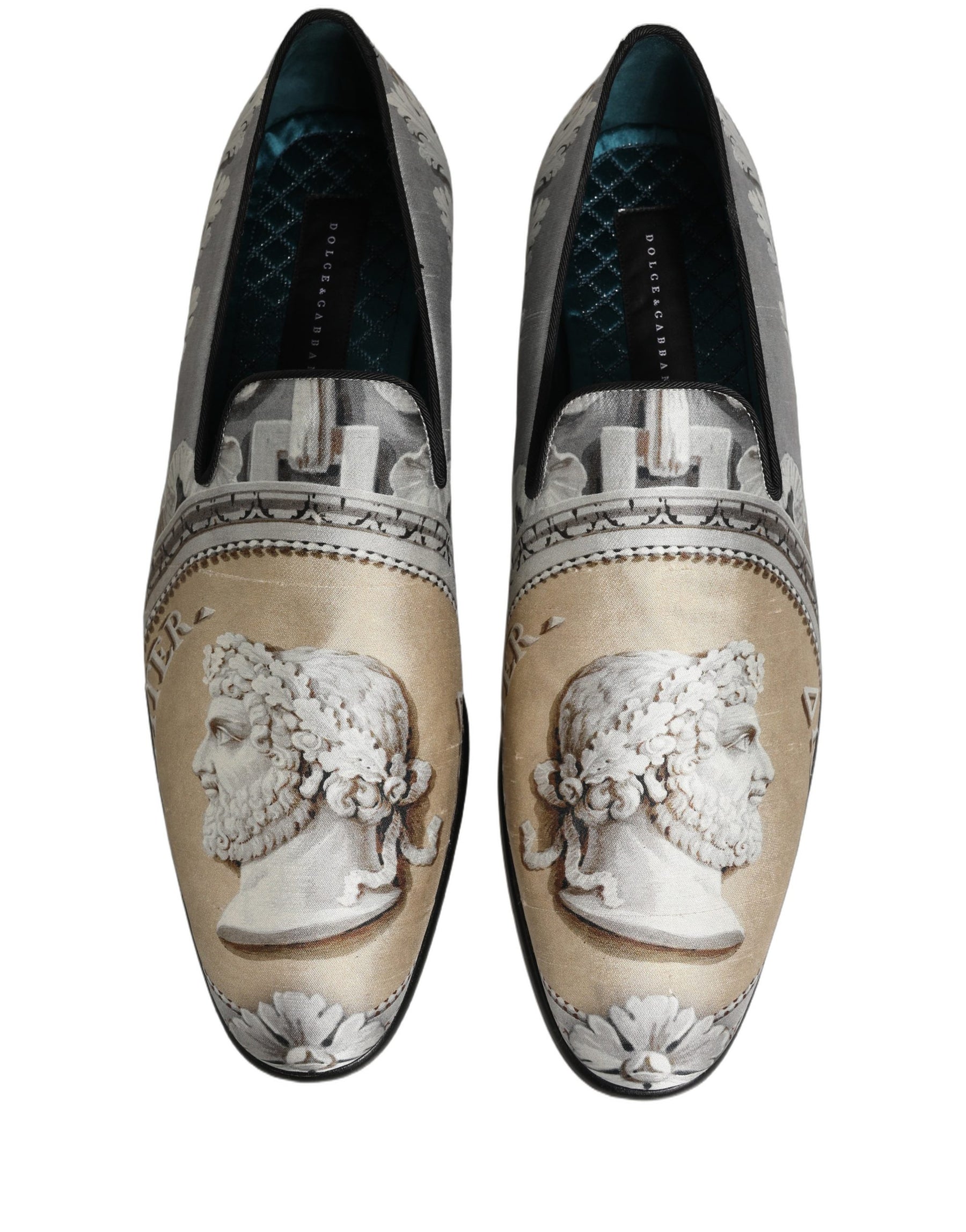 Dolce & Gabbana Multicolor Roman Slip On Dress Loafers Shoes | Regal Royce