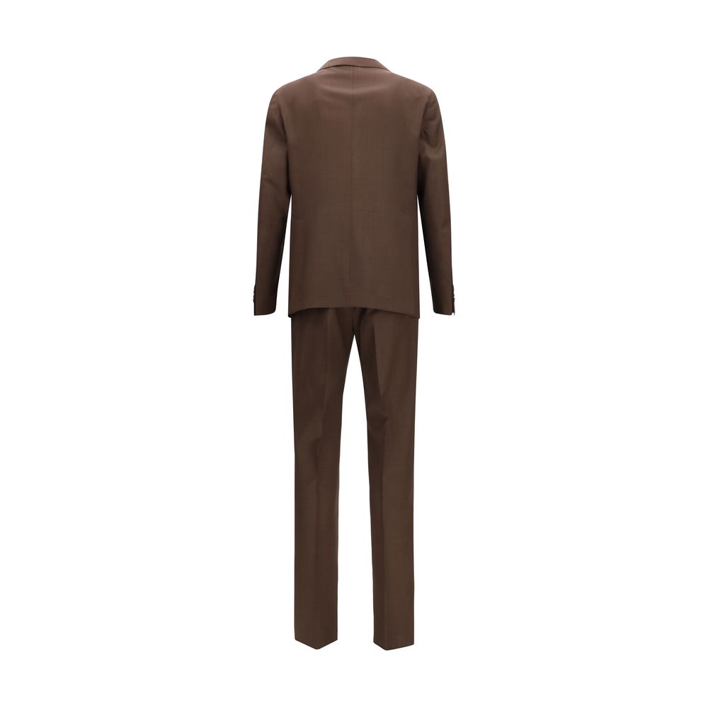 Tagliatore Brown Wool Oves Aries Two-Piece Suit | Regal Royce