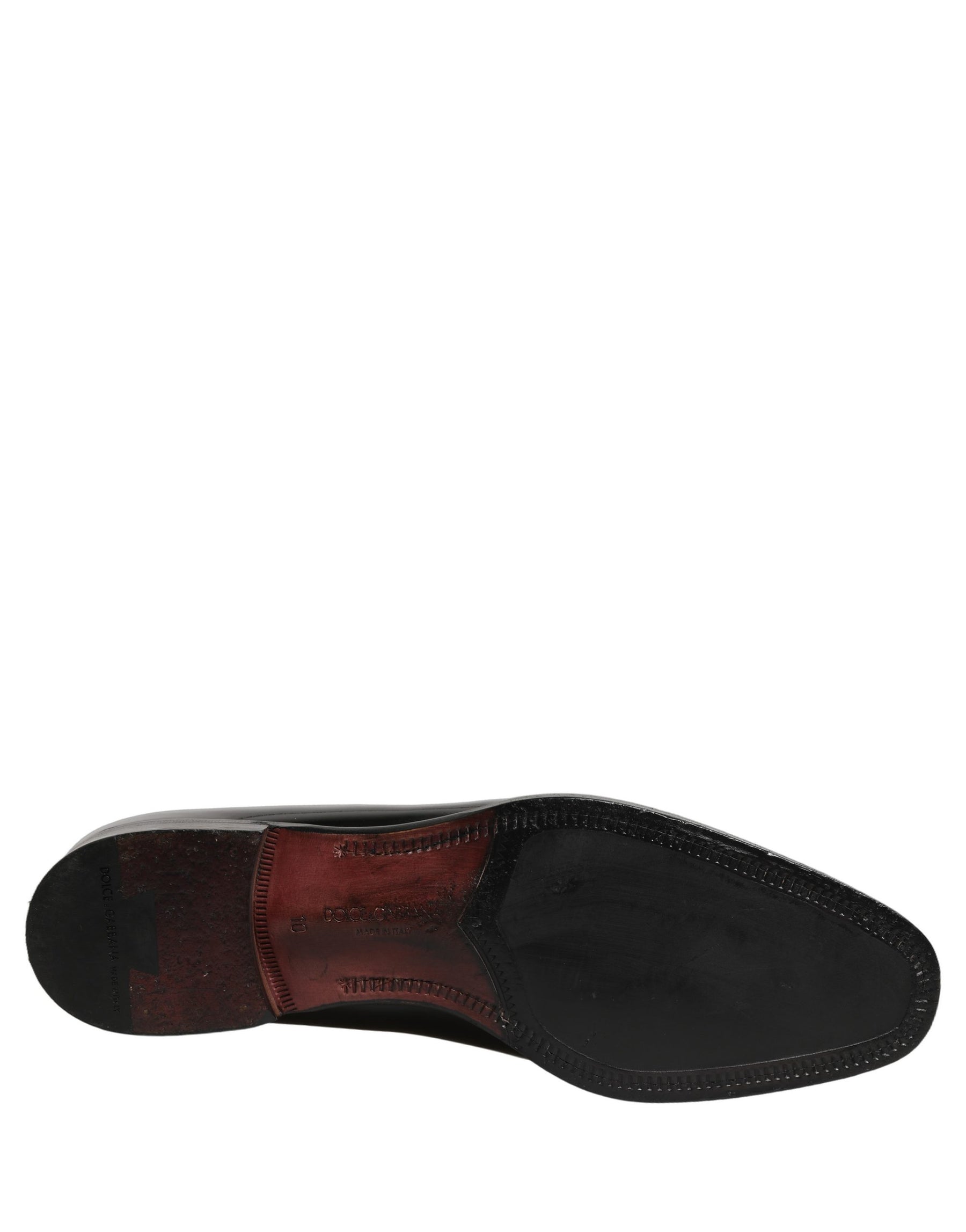 Dolce & Gabbana Black Patent Leather Men Dress Loafers Shoes | Regal Royce