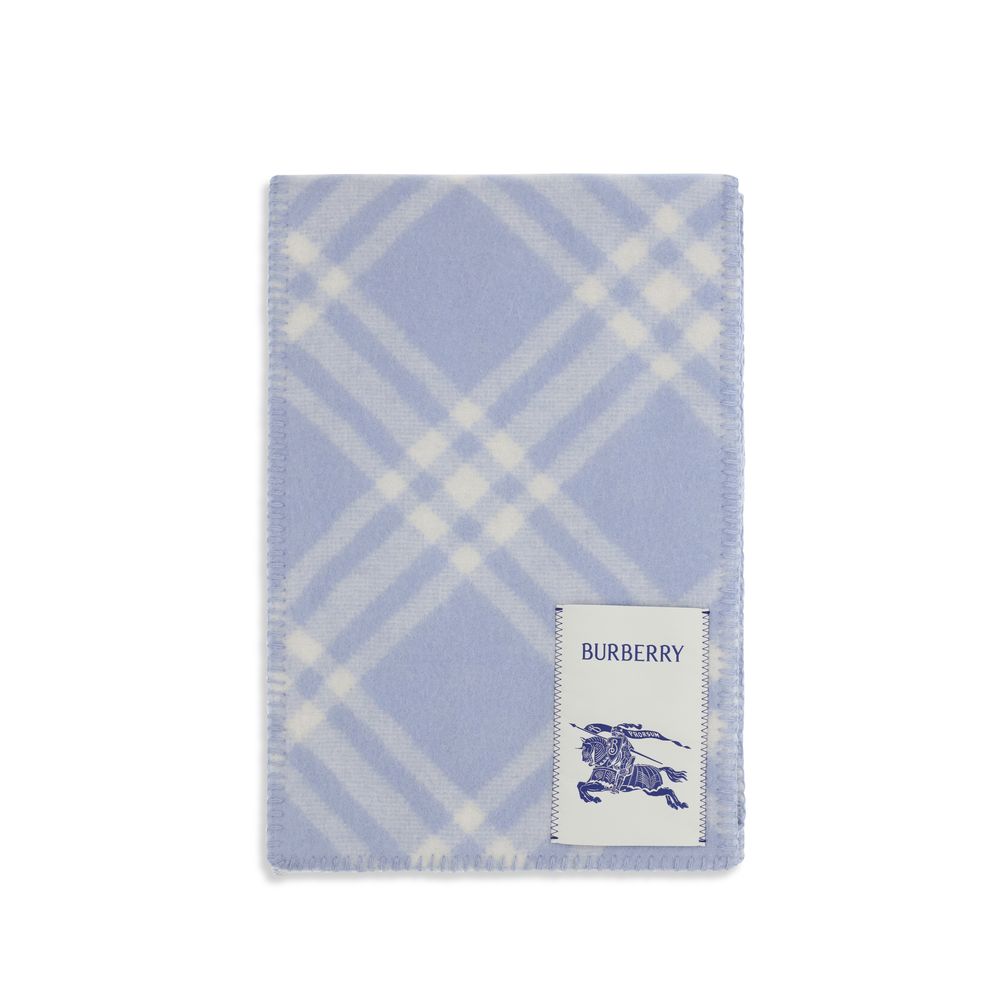 Burberry Blue Wool Oves Aries Scarf | Regal Royce
