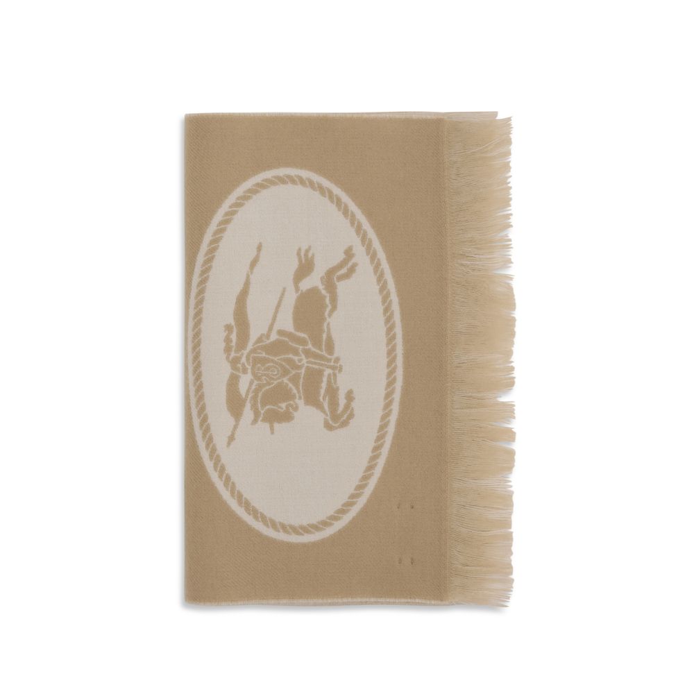 Burberry Beige Wool Oves Aries Scarf | Regal Royce