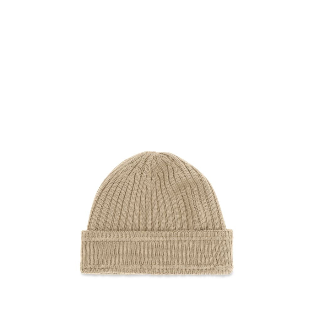 Burberry Beige Wool Oves Aries Beanie | Regal Royce