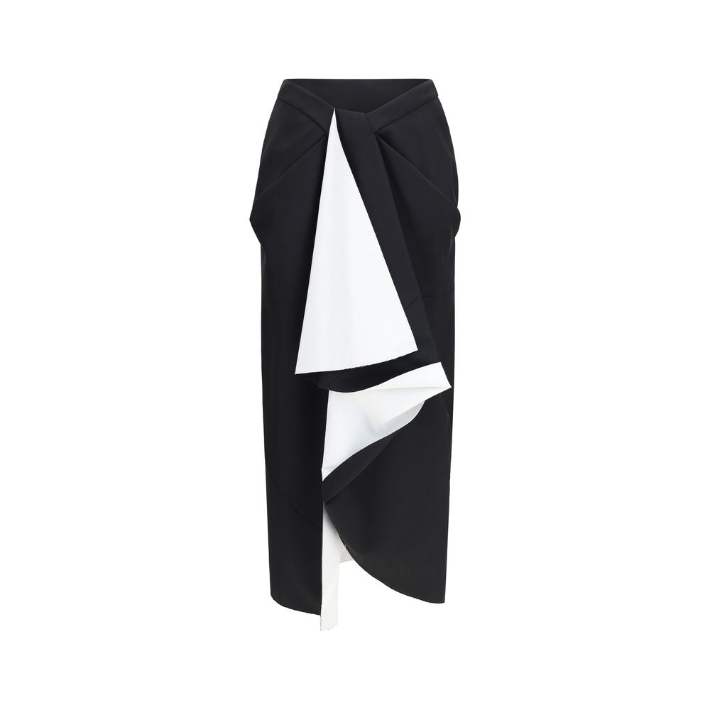 Givenchy Black Wool Oves Aries Midi Skirt | Regal Royce