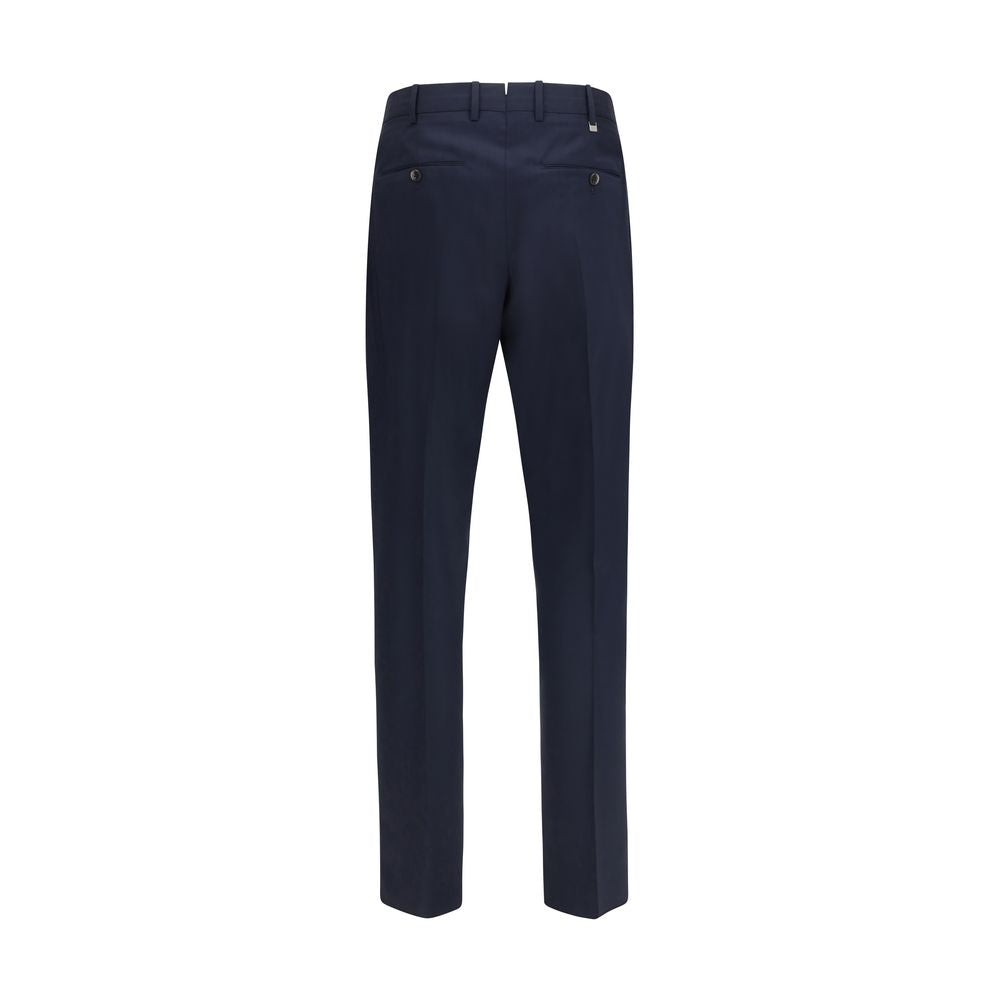 PT Torino Blue Wool Oves Aries Casual Pants | Regal Royce