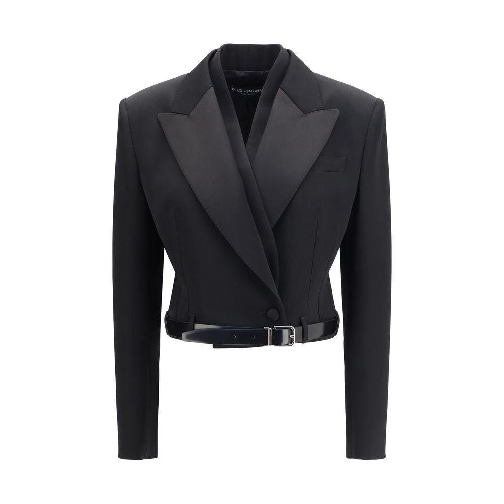 Dolce & Gabbana Black Wool Oves Aries Jacket | Regal Royce
