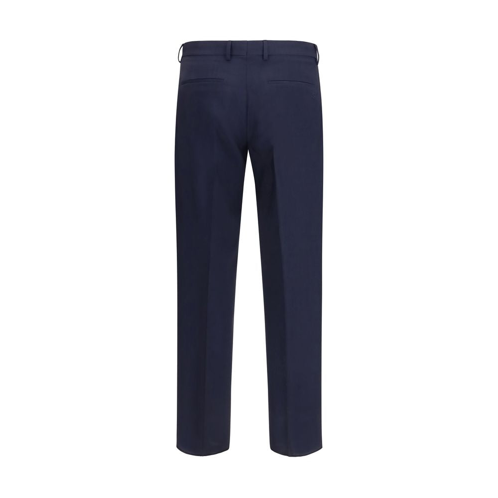 Fendi Blue Wool Oves Aries Dress Pants | Regal Royce